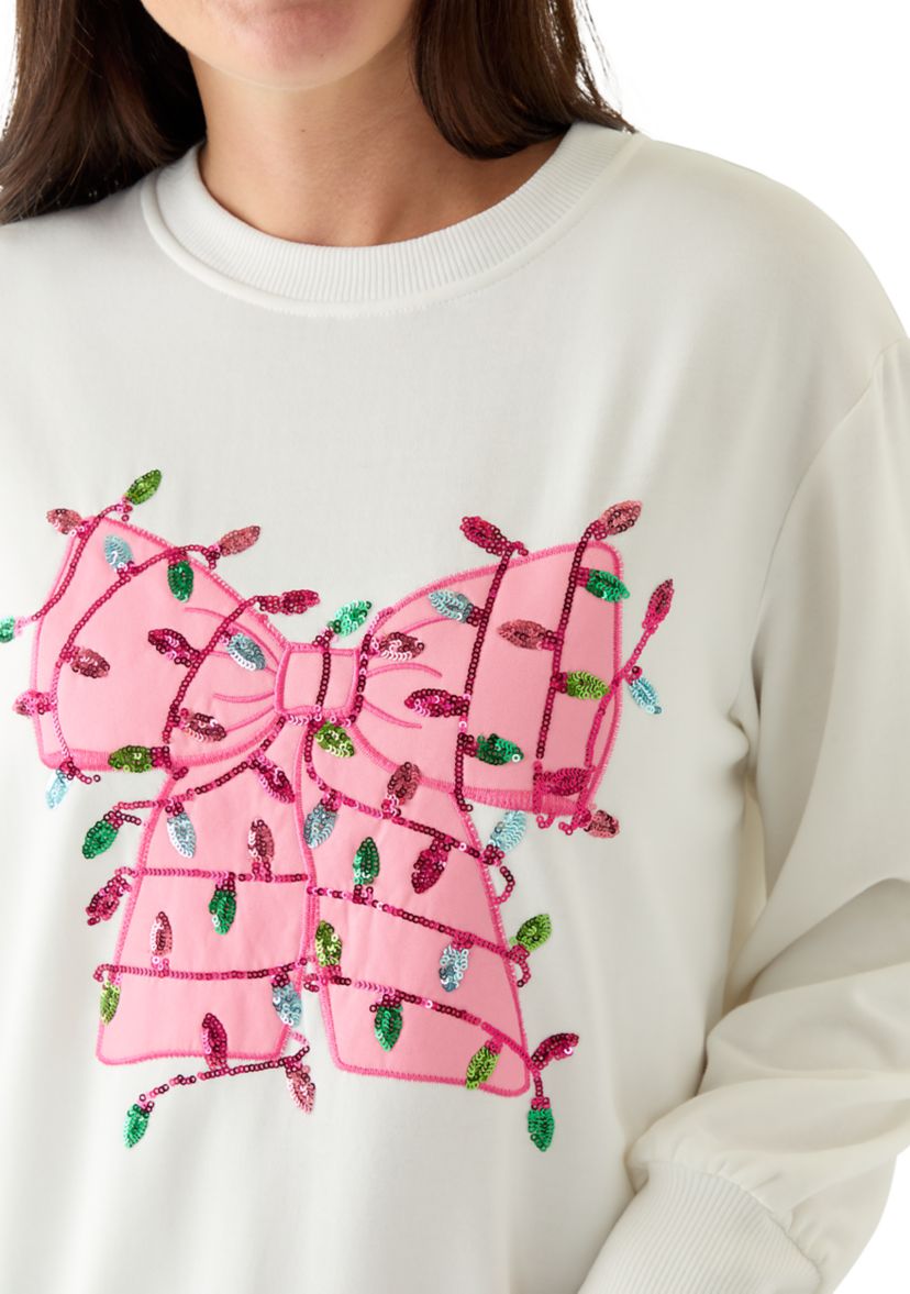 Womens Lakeyn Bow with Lights Sweatshirt 