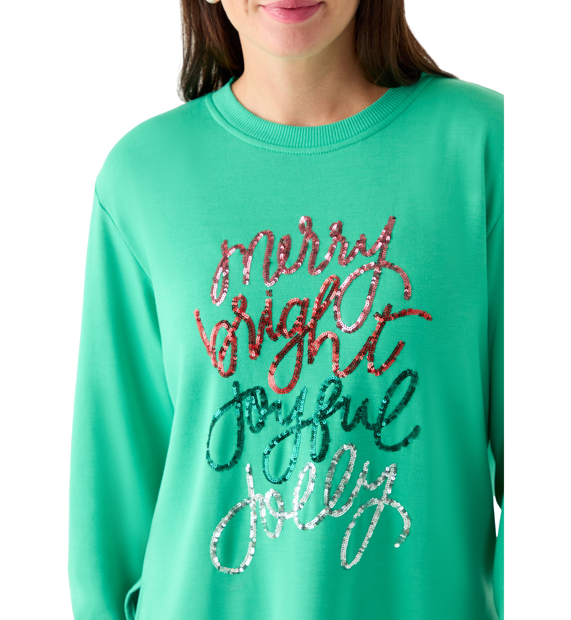 Womens Merry and Bright Lakelyn Sweatshirt