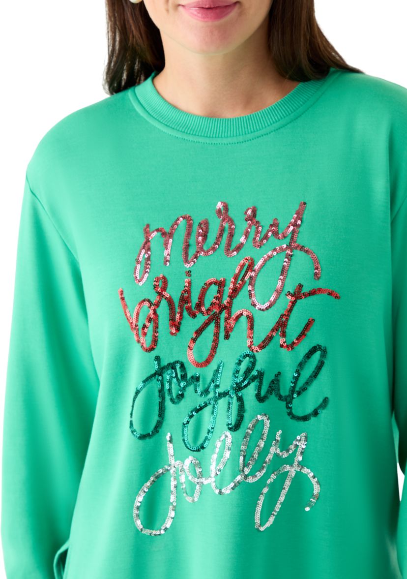 Womens Merry and Bright Lakelyn Sweatshirt