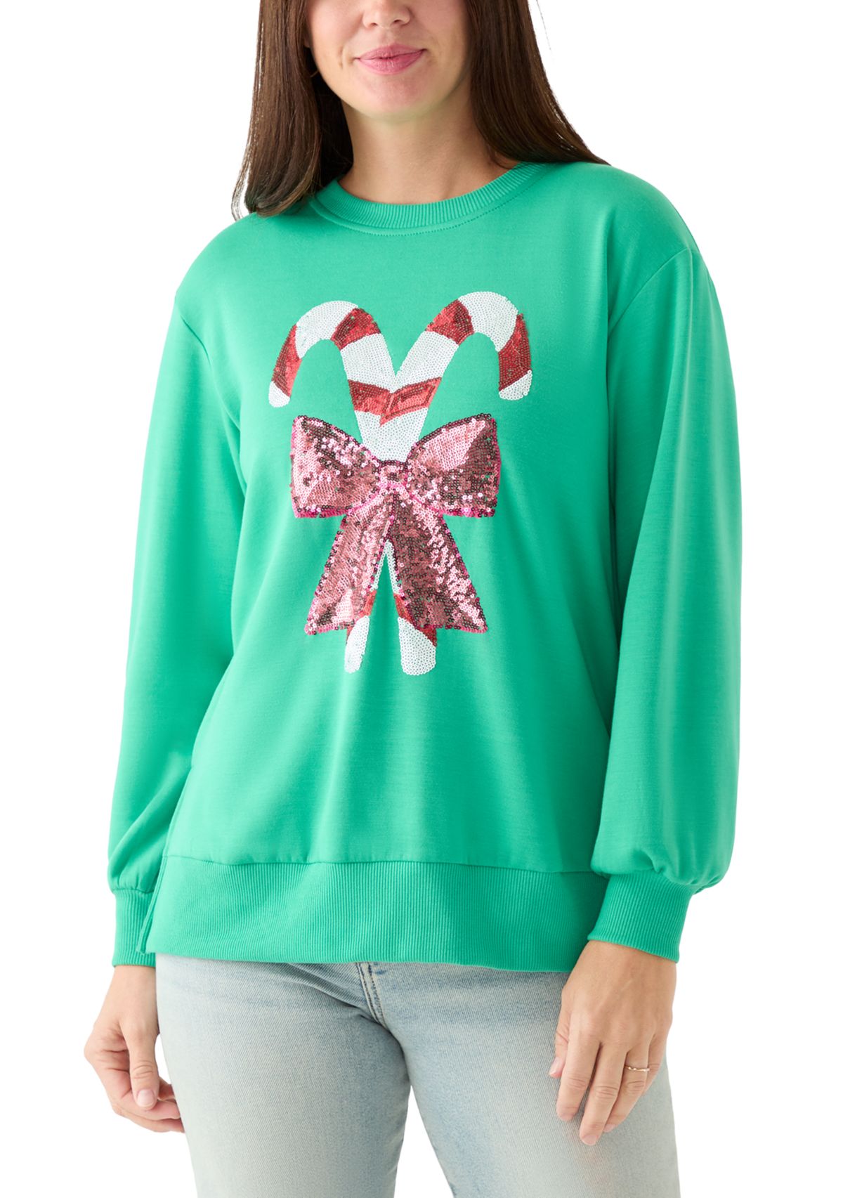 Womens Candy Cane Lane Sweatshirt