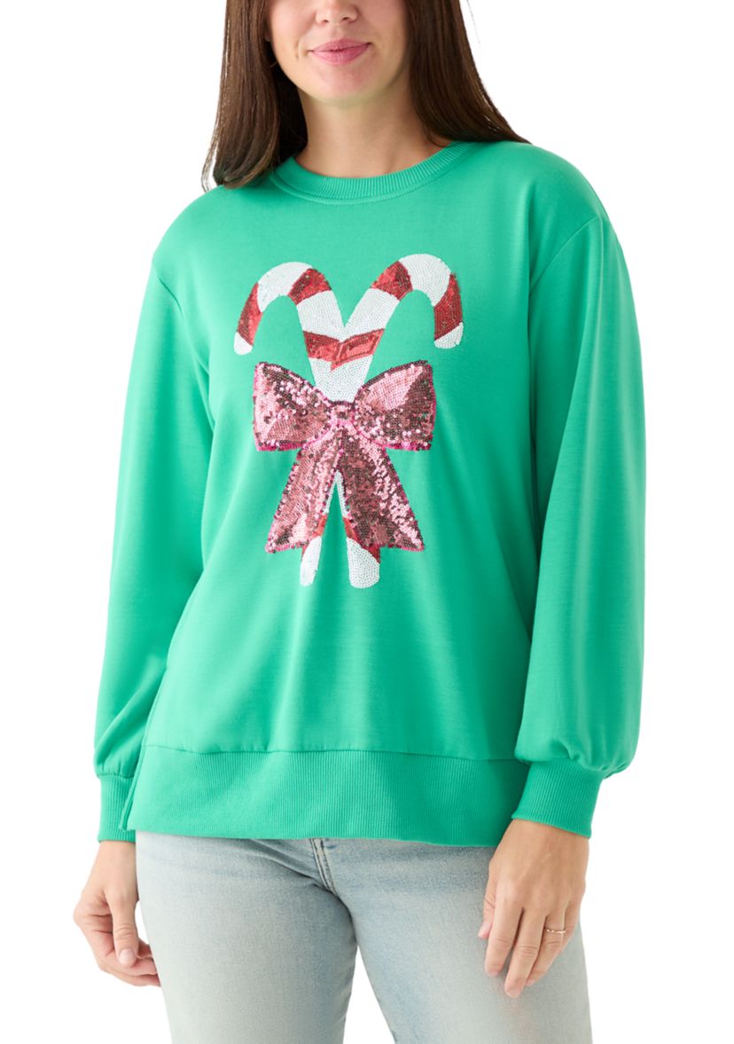 Womens Candy Cane Lane Sweatshirt