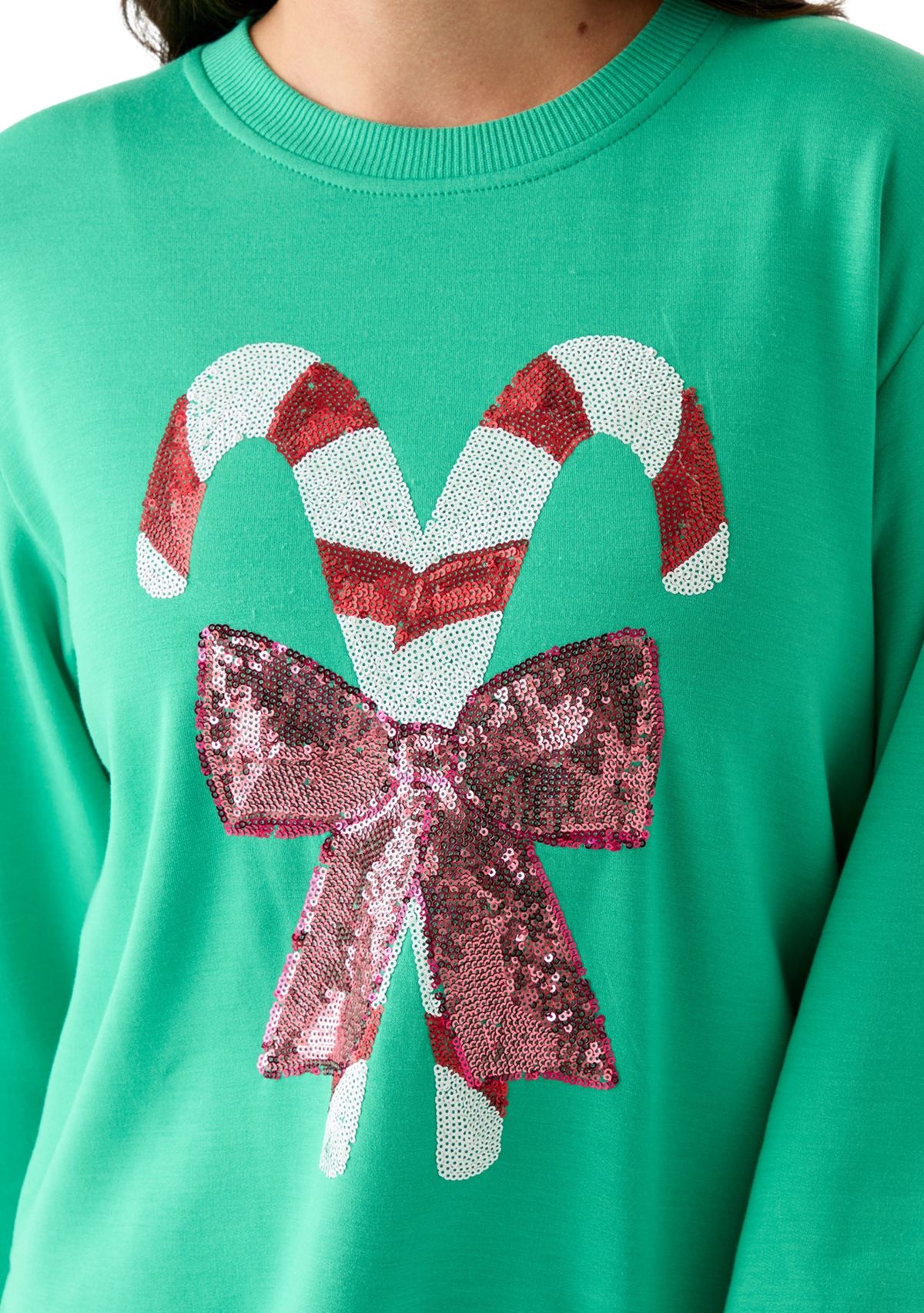 Womens Candy Cane Lane Sweatshirt