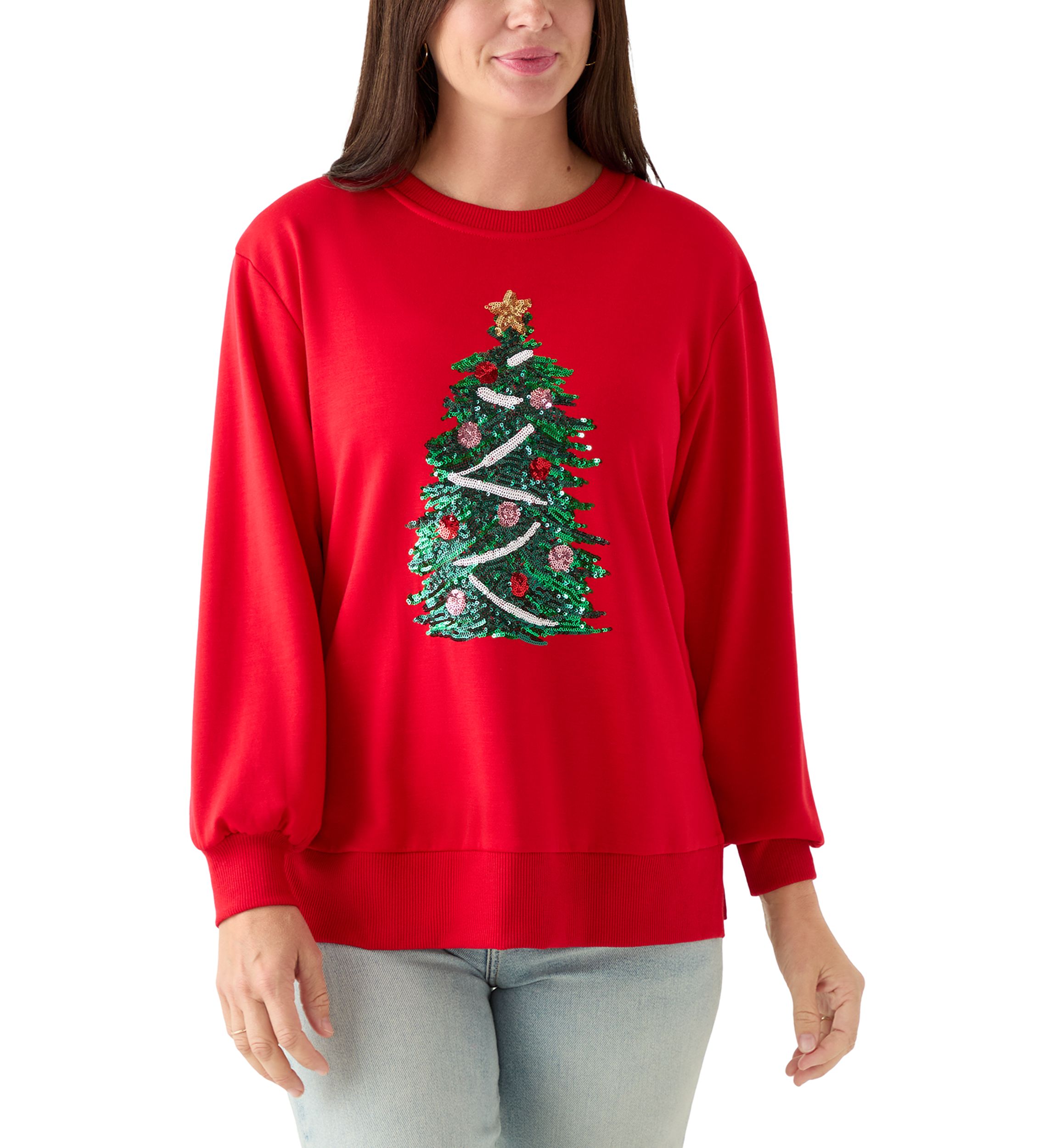 Womens Christmas Tree Lakelyn Sweatshirt
