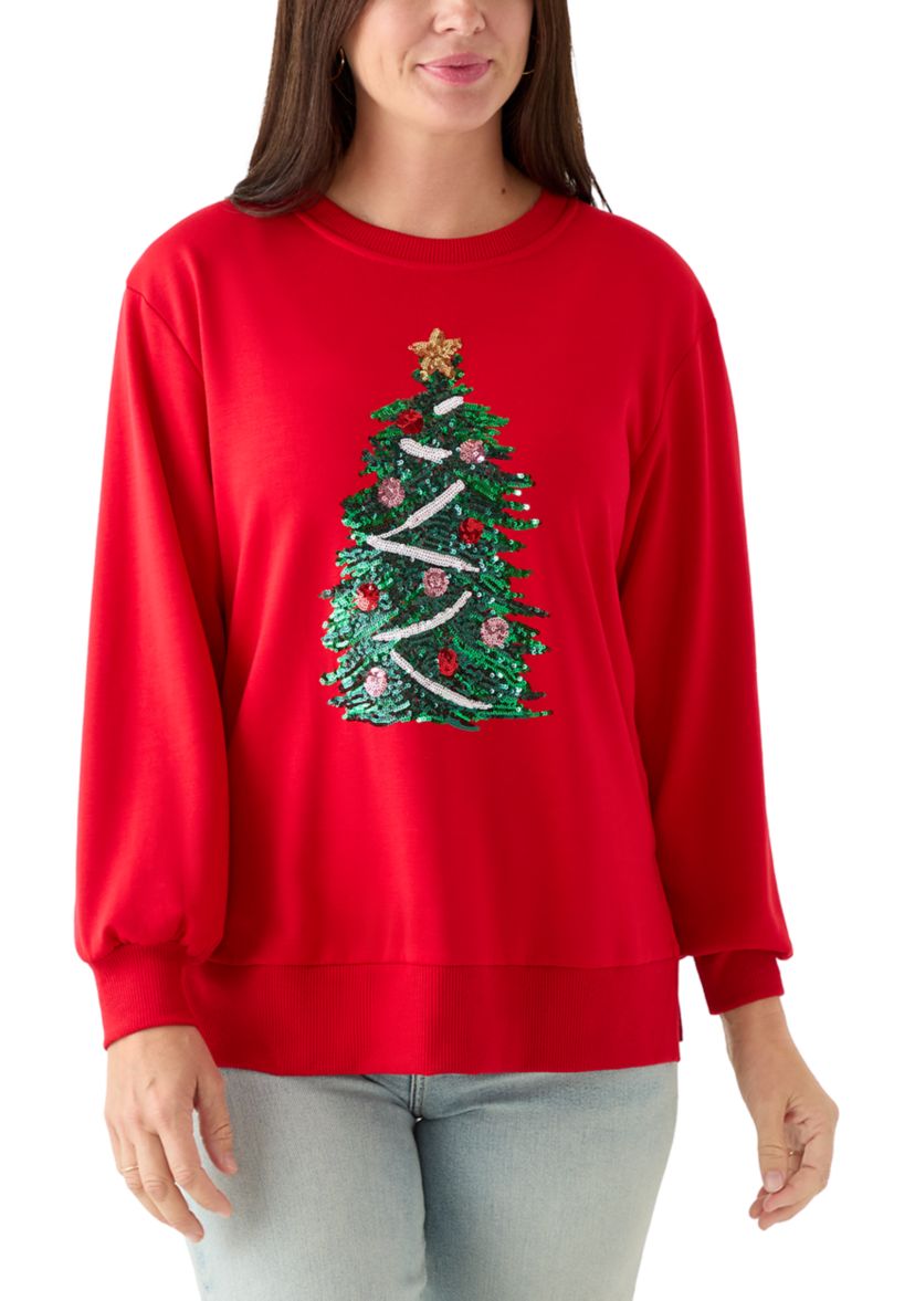Womens Christmas Tree Lakelyn Sweatshirt
