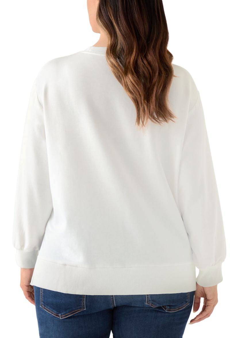 Plus Size Bow with Lights Sweater 