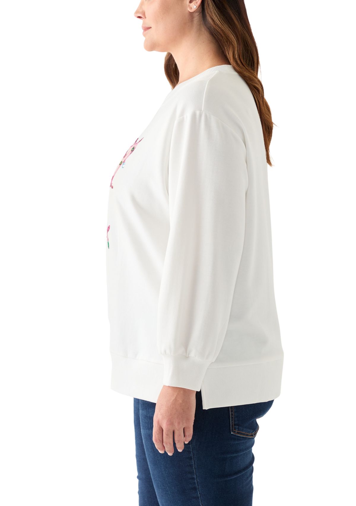 Plus Size Bow with Lights Sweater 