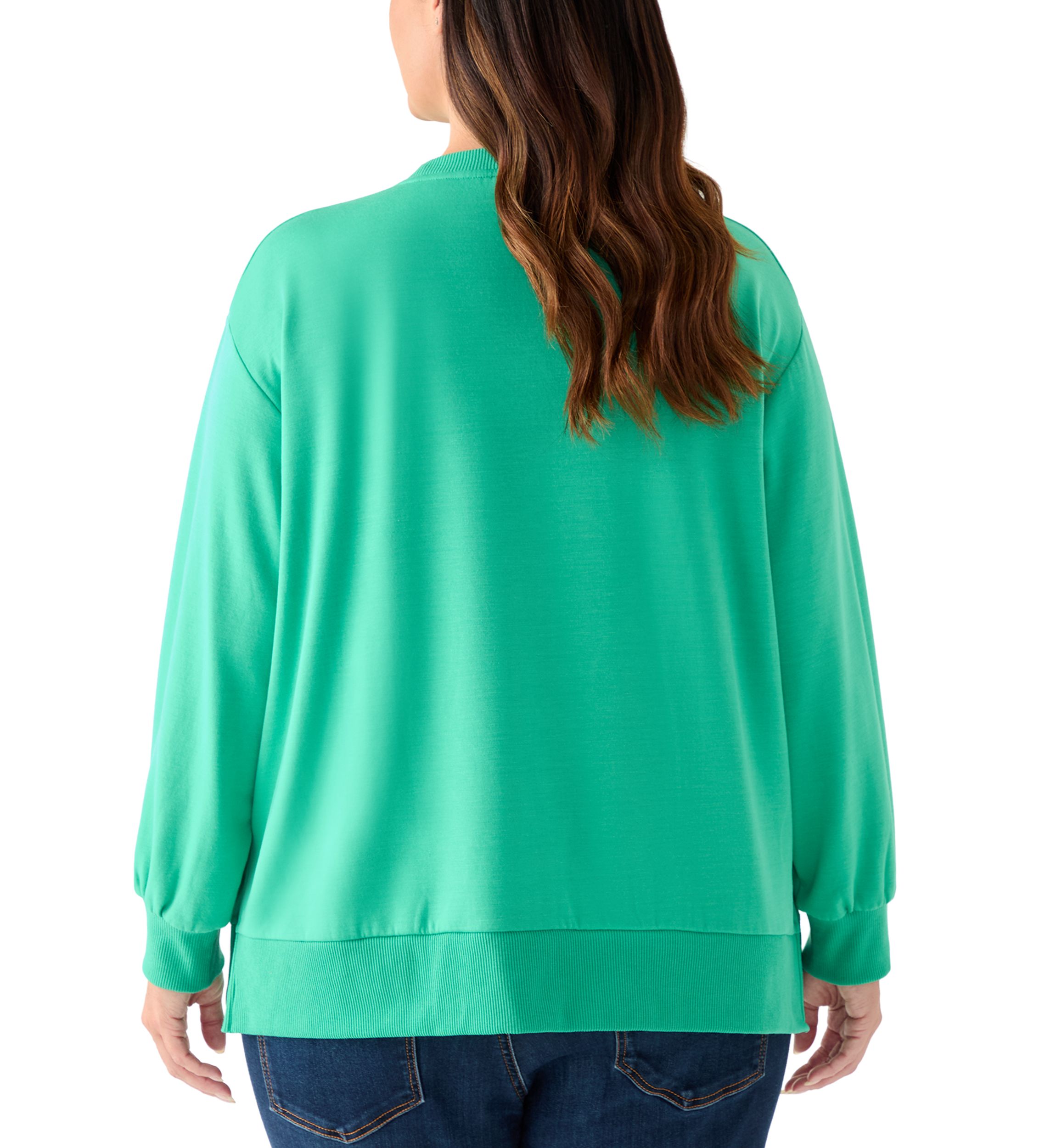 Plus Size Holiday Sequin Sweatshirt