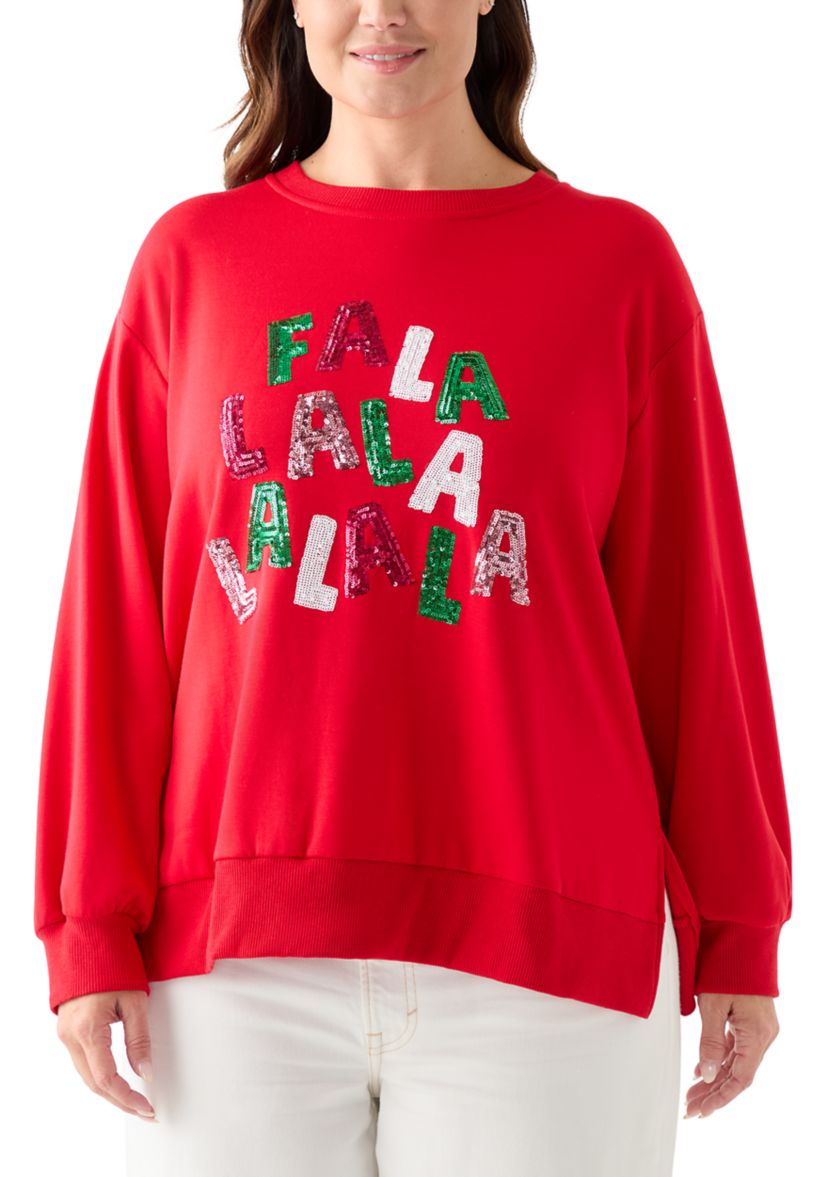 Plus Size Fa La La Sweatshirt