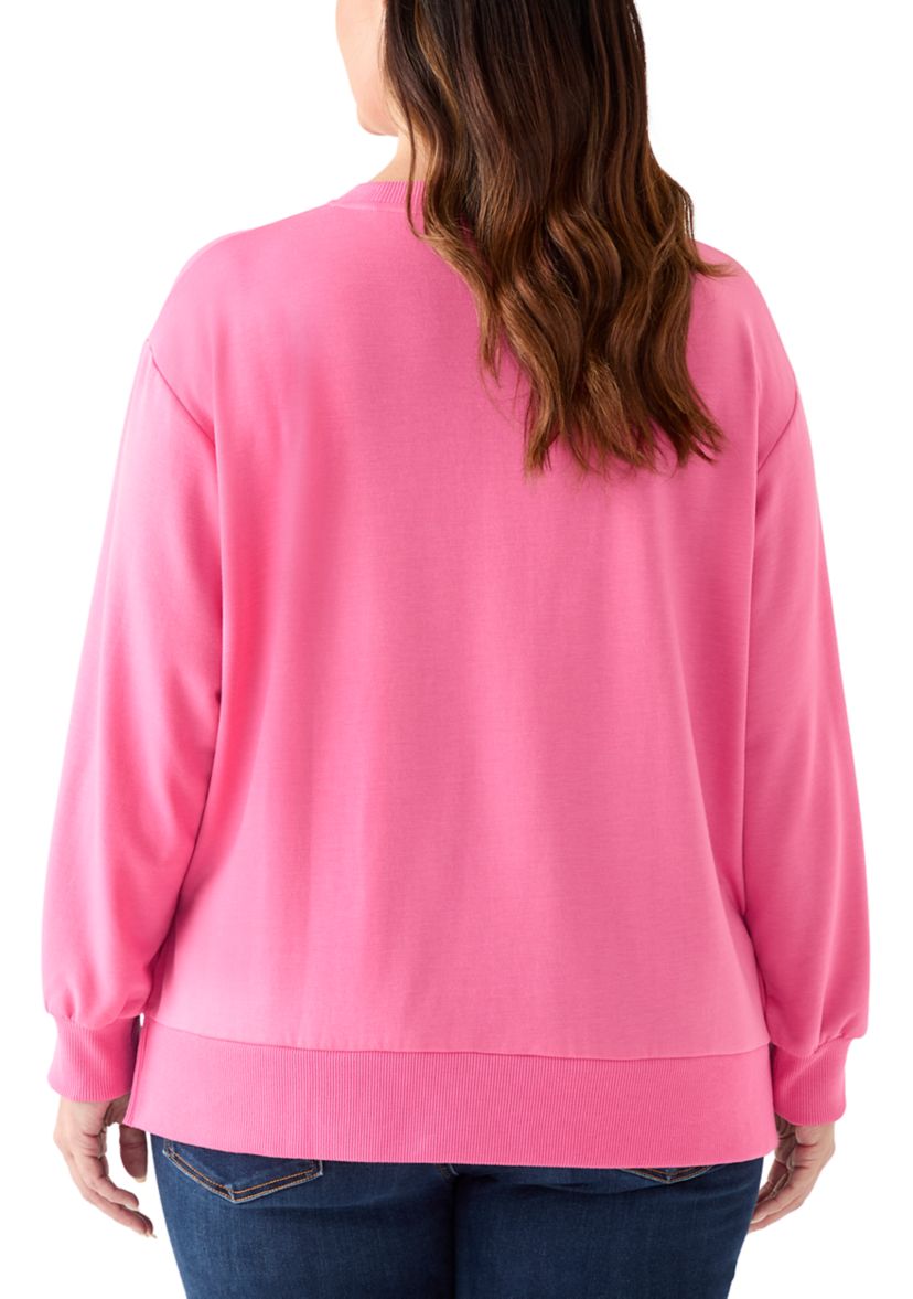 Plus Size Sequin Nutcracker Sweatshirt 