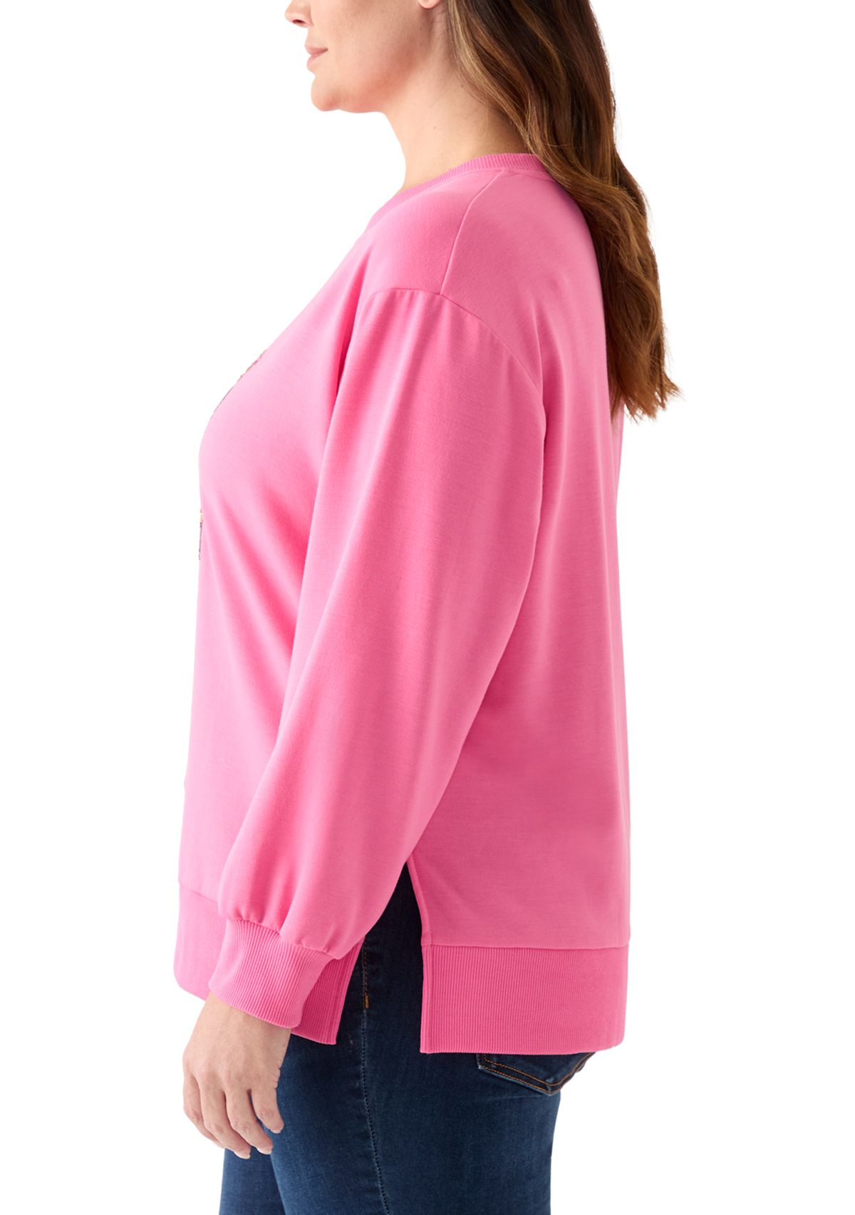 Plus Size Sequin Nutcracker Sweatshirt 