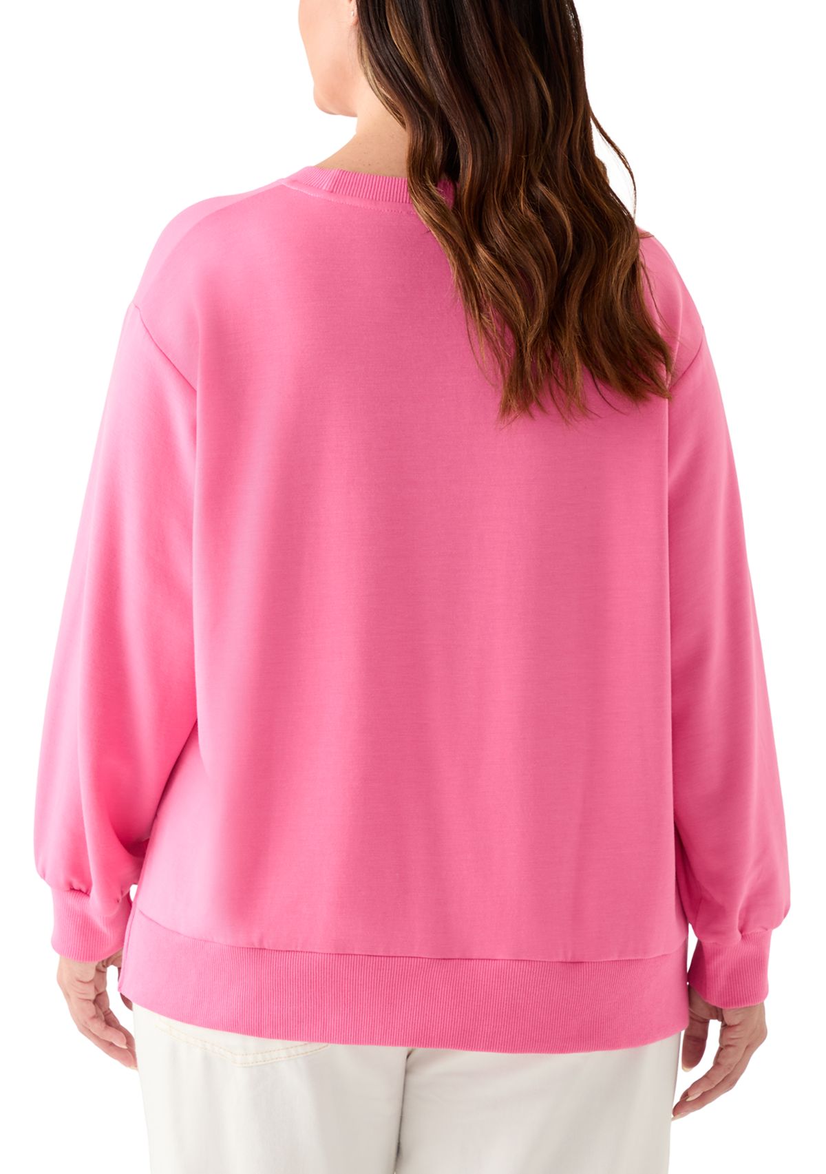 Plus Size Holiday Sequin Sweatshirt
