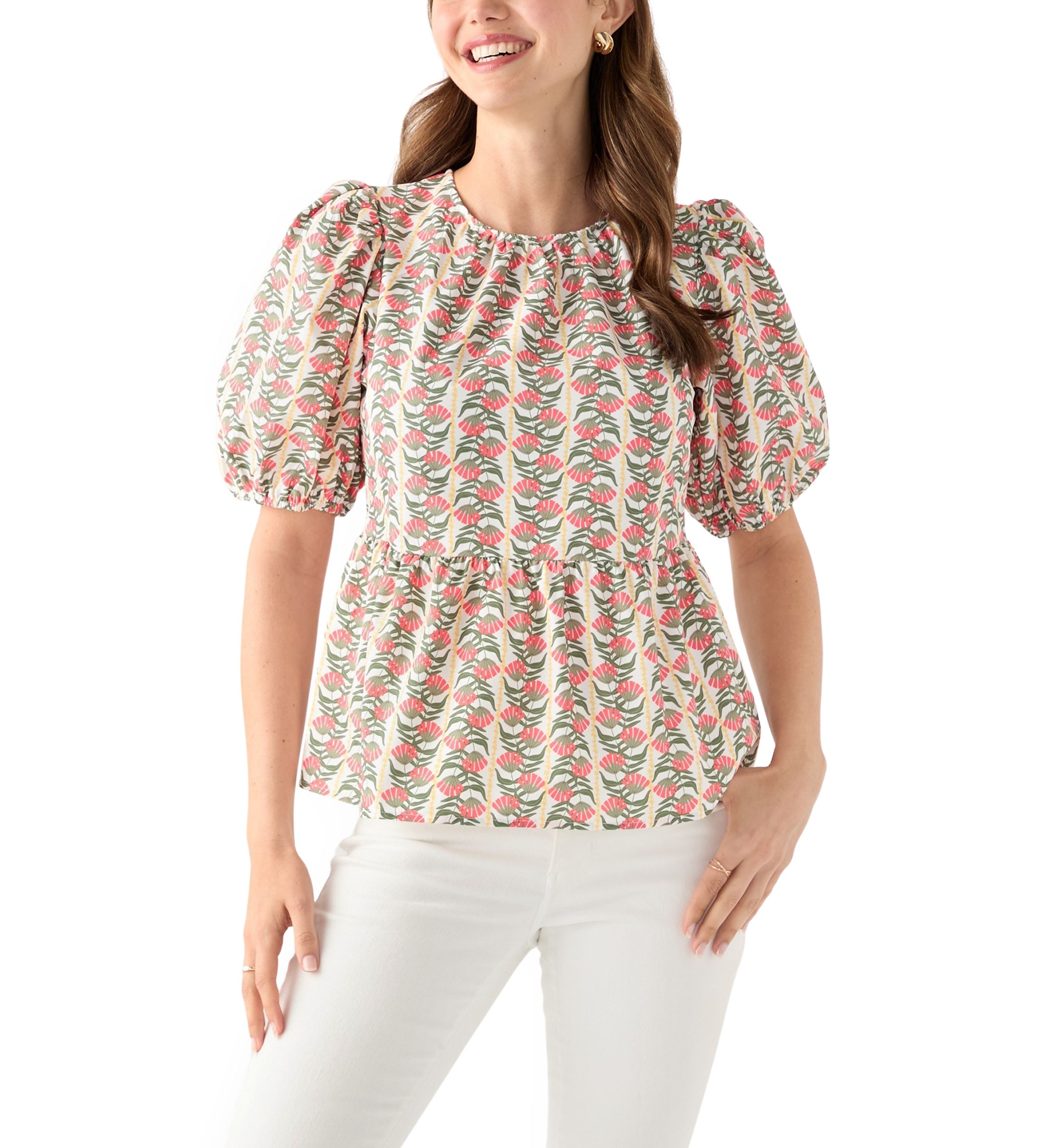 Womens Puff Sleeve Nina Top