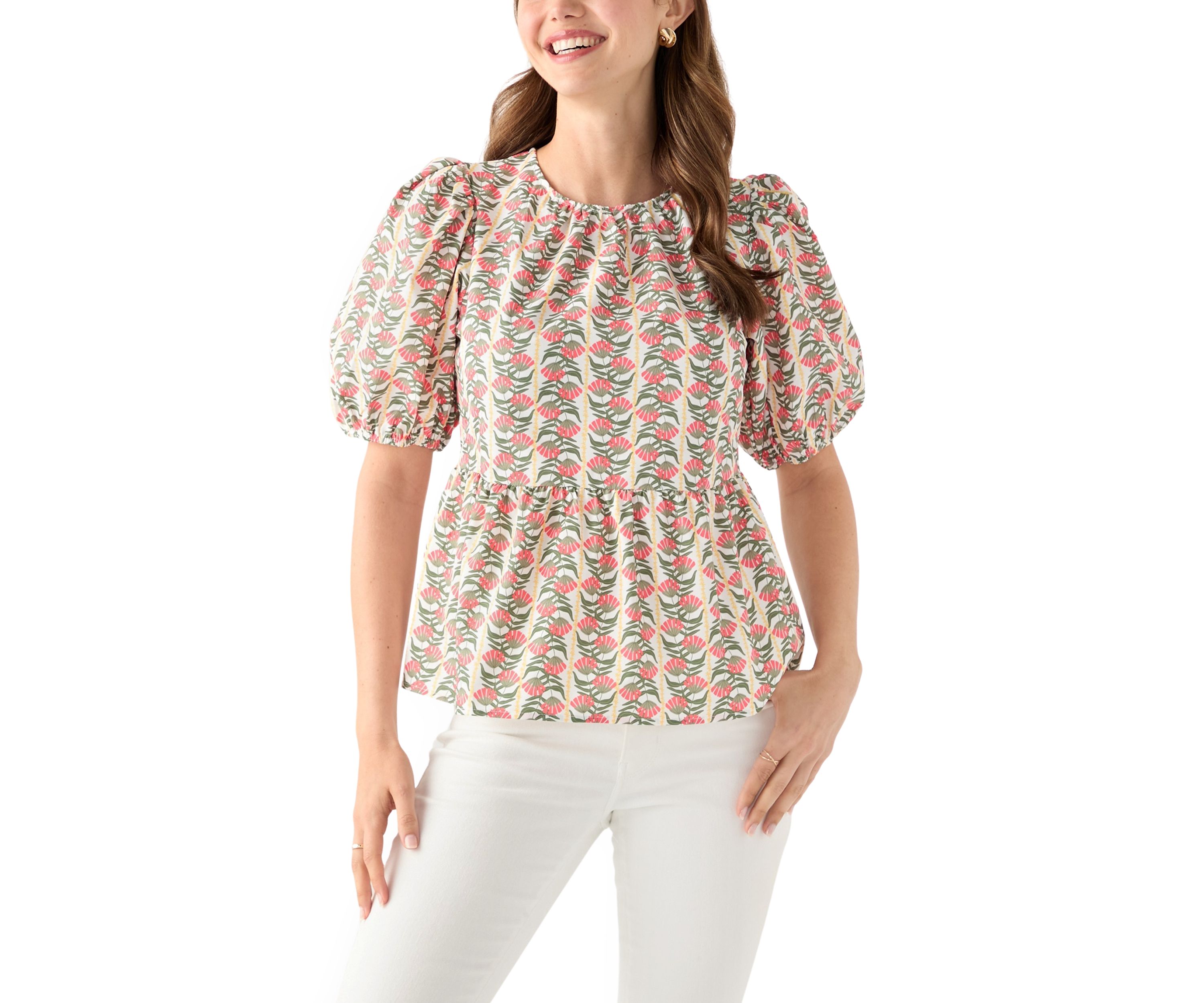 Womens Puff Sleeve Nina Top
