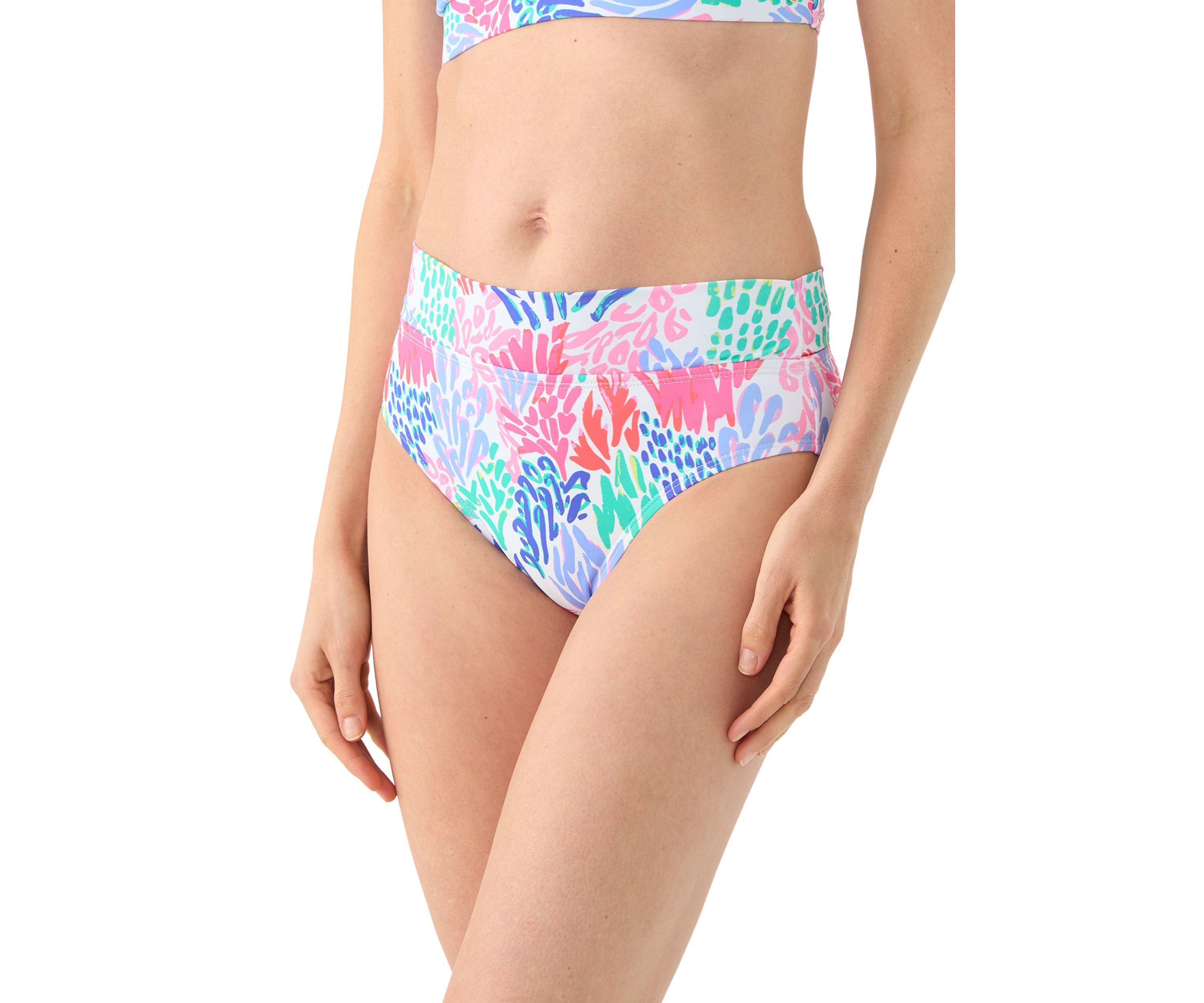 High Rise Banded Swim Briefs
