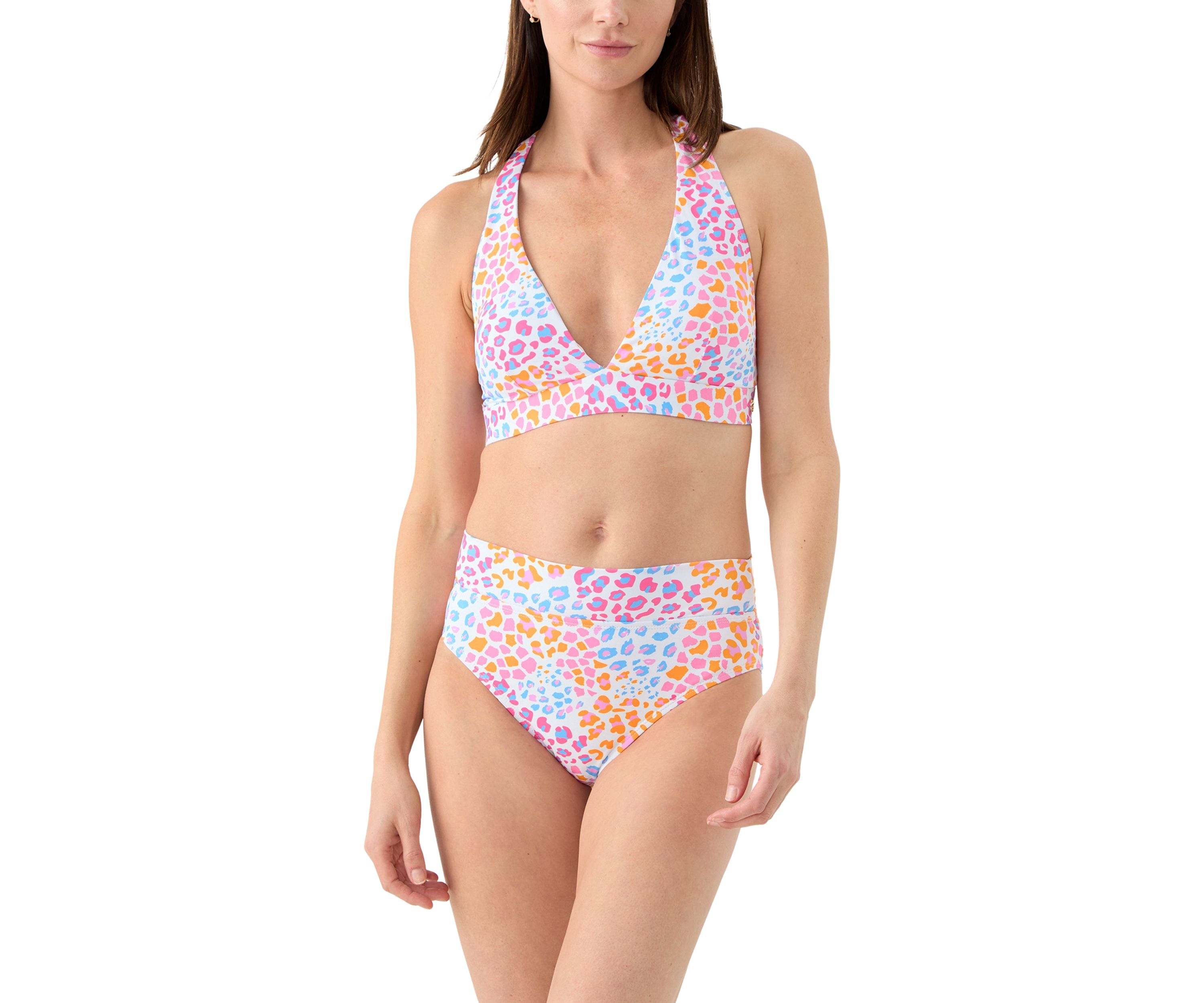 Wild Safari High Waisted Banded Swim Briefs