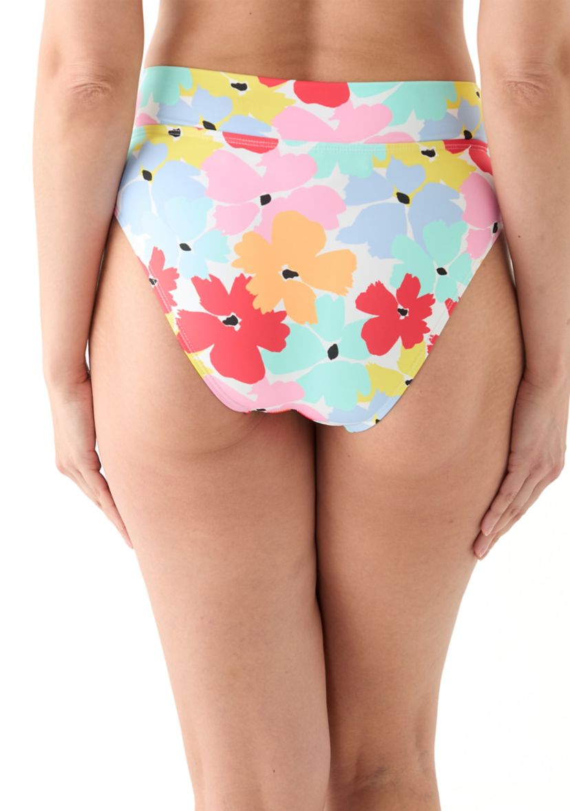 Bloom Again High Rise Banded Swim Bottoms