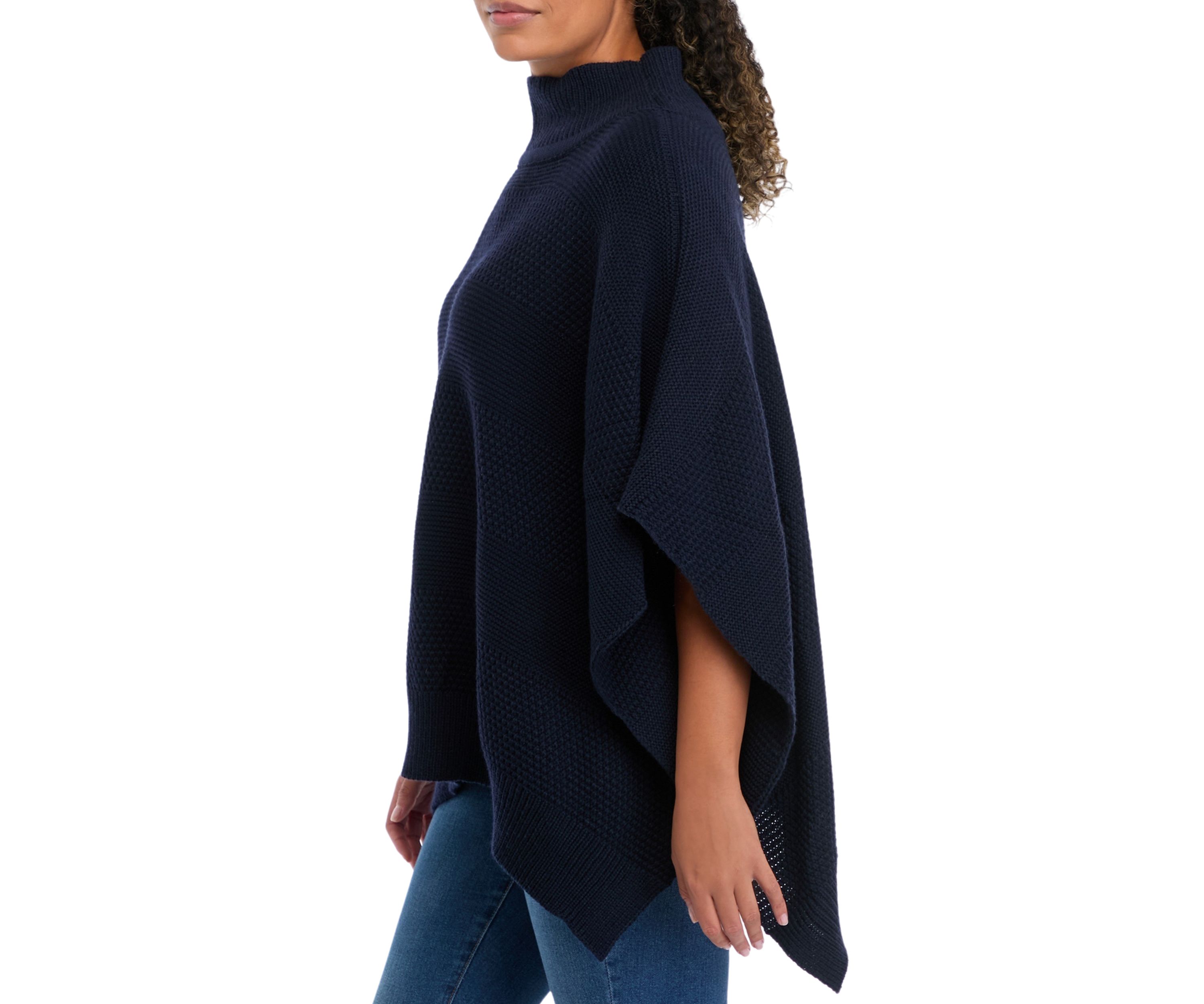 Womens Poncho Sweater