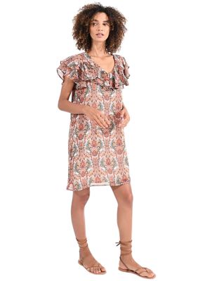 Women's Ruffle Yoke Short Dress