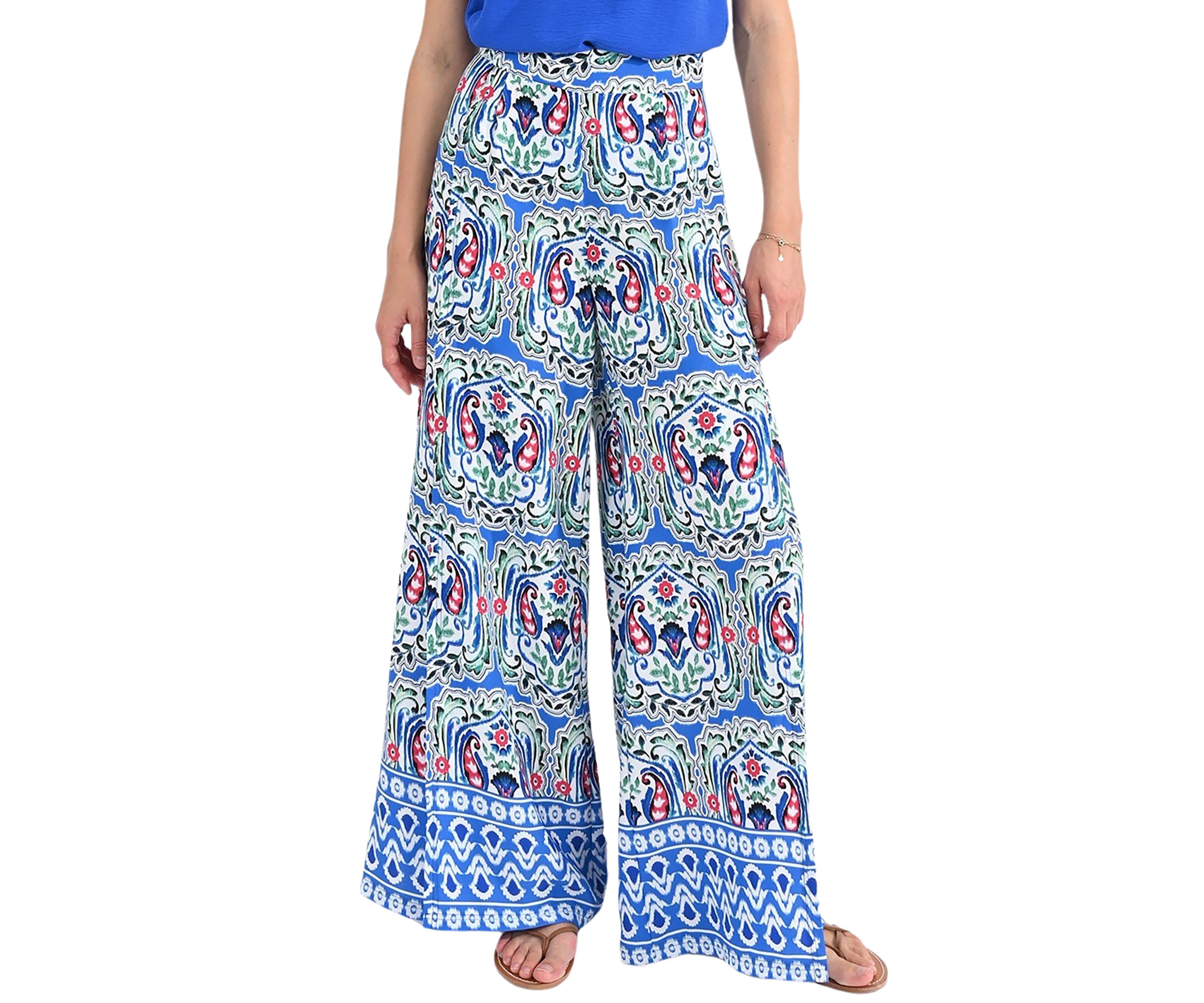Womens Printed Palazzo Pants