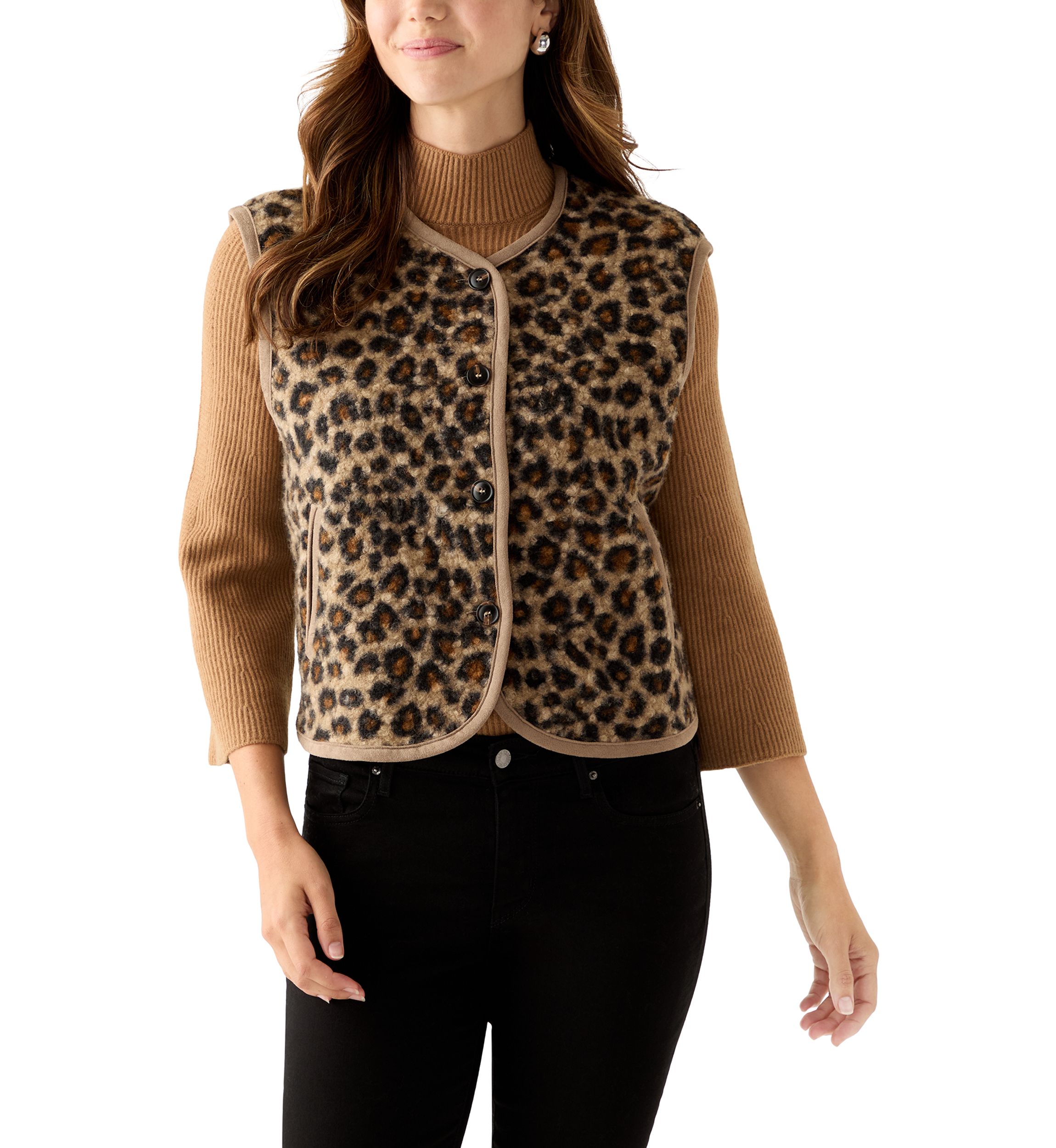Womens Leopard Vest 
