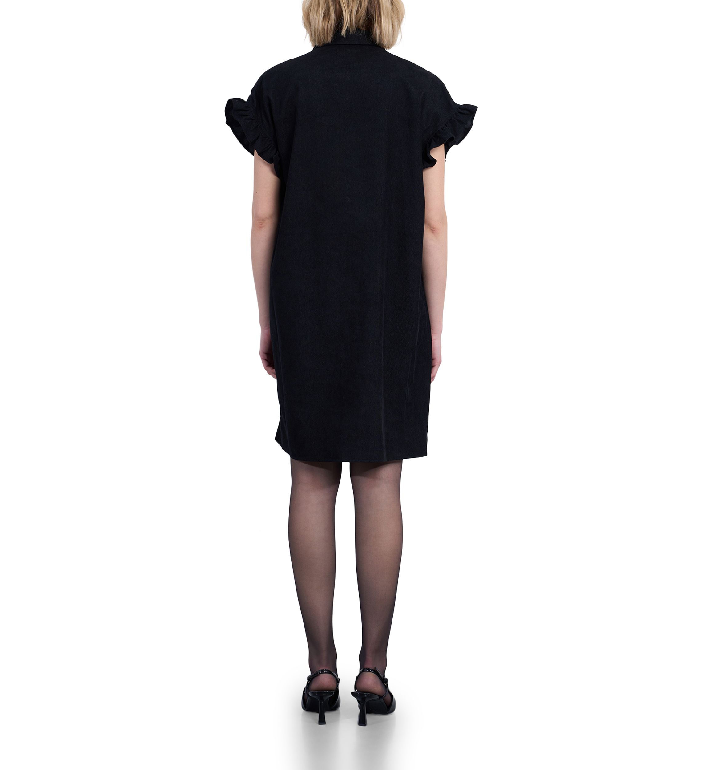 Womens Smocked Corduroy Dress