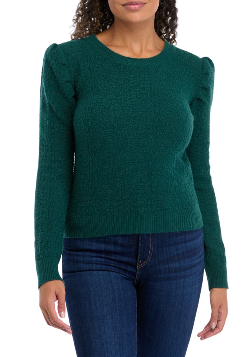 Womens Puff Sleeve Sweater 
