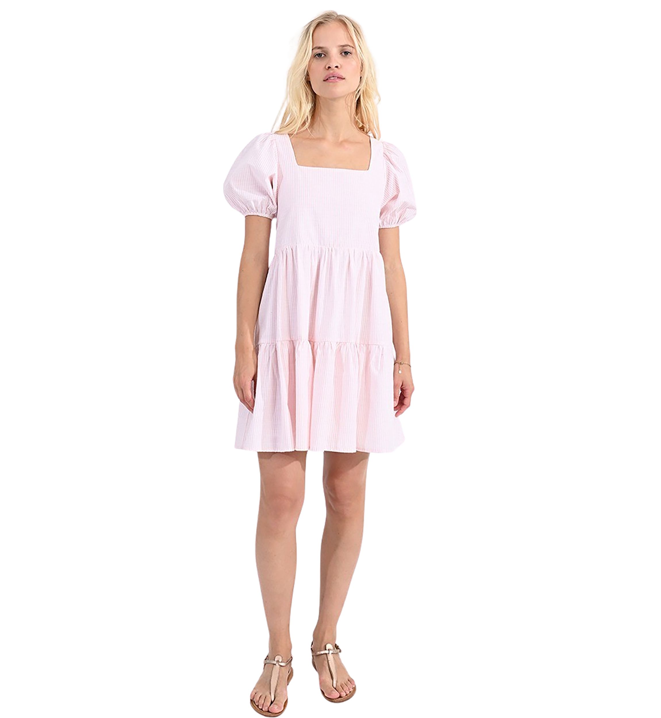Womens Yarn Dyed Stripe Dress