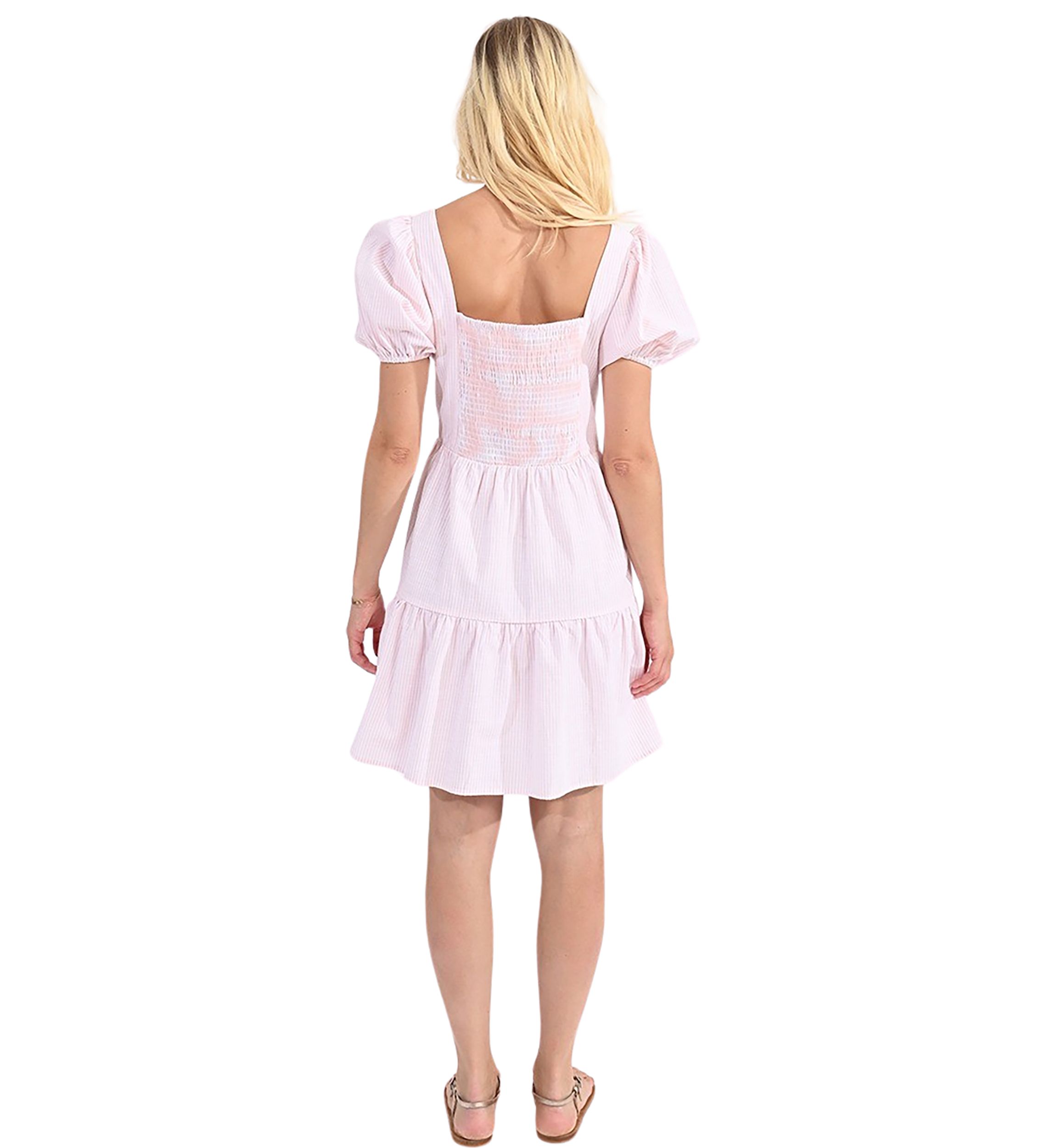 Womens Yarn Dyed Stripe Dress