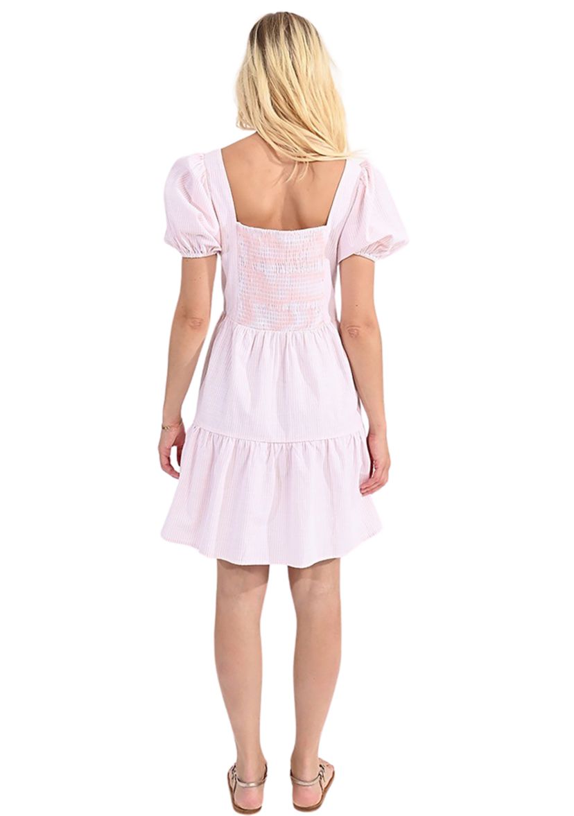 Womens Yarn Dyed Stripe Dress