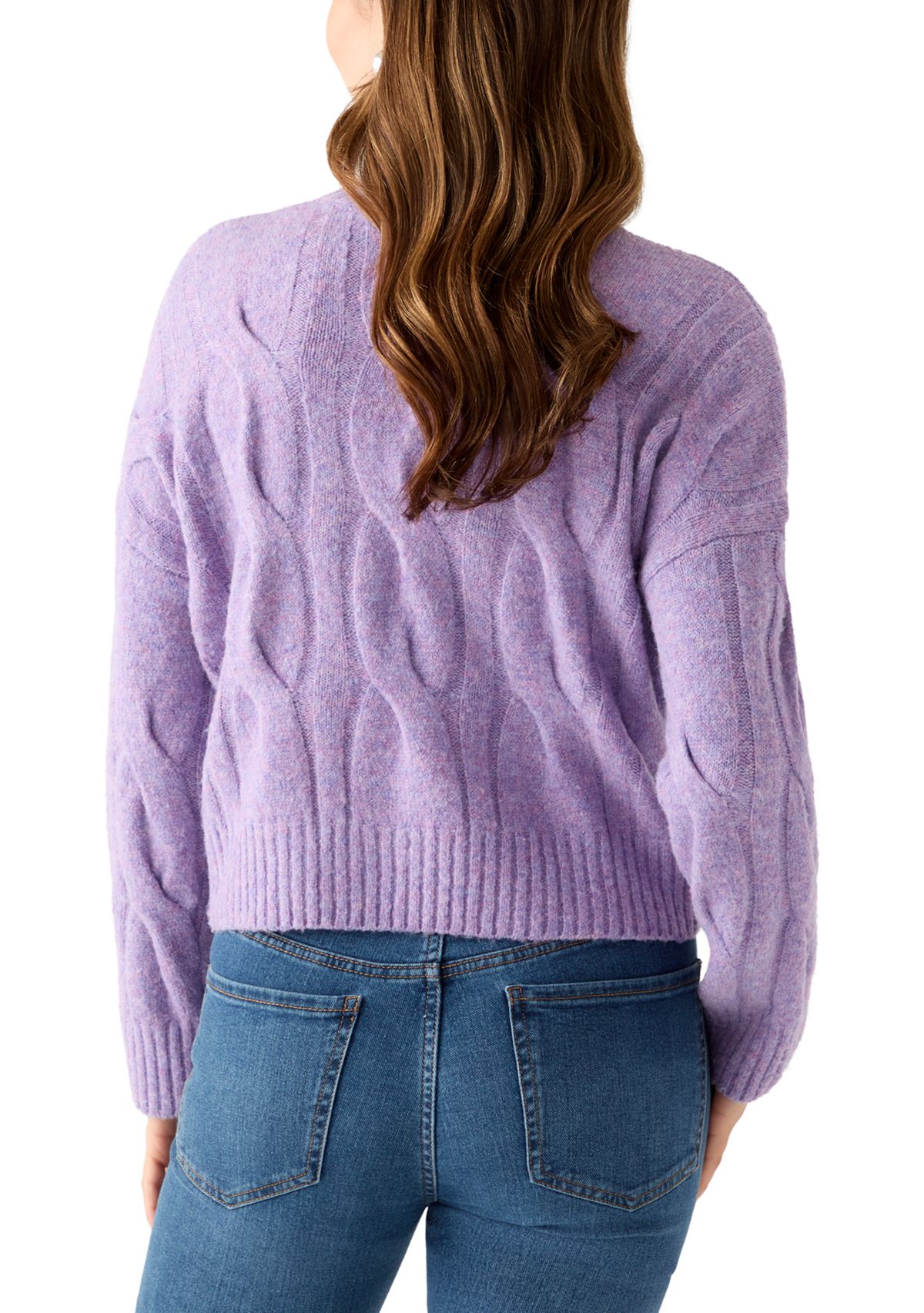 Womens Oversized Cable Sweater