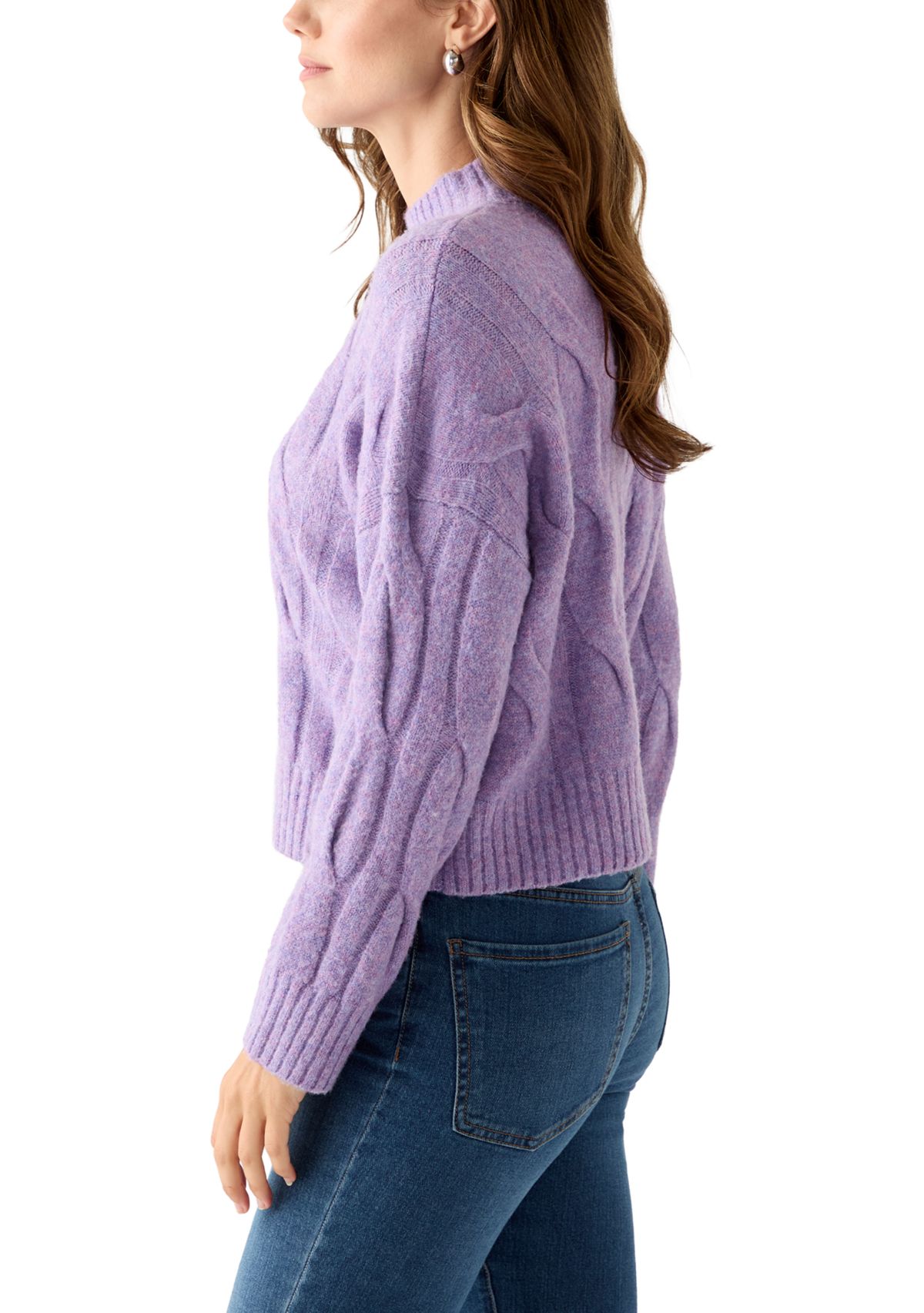 Womens Oversized Cable Sweater