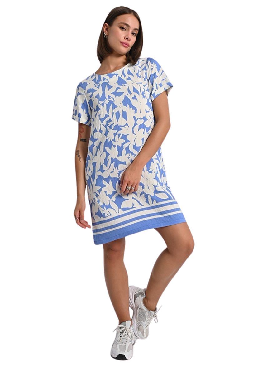 Womens Printed Shift Dress