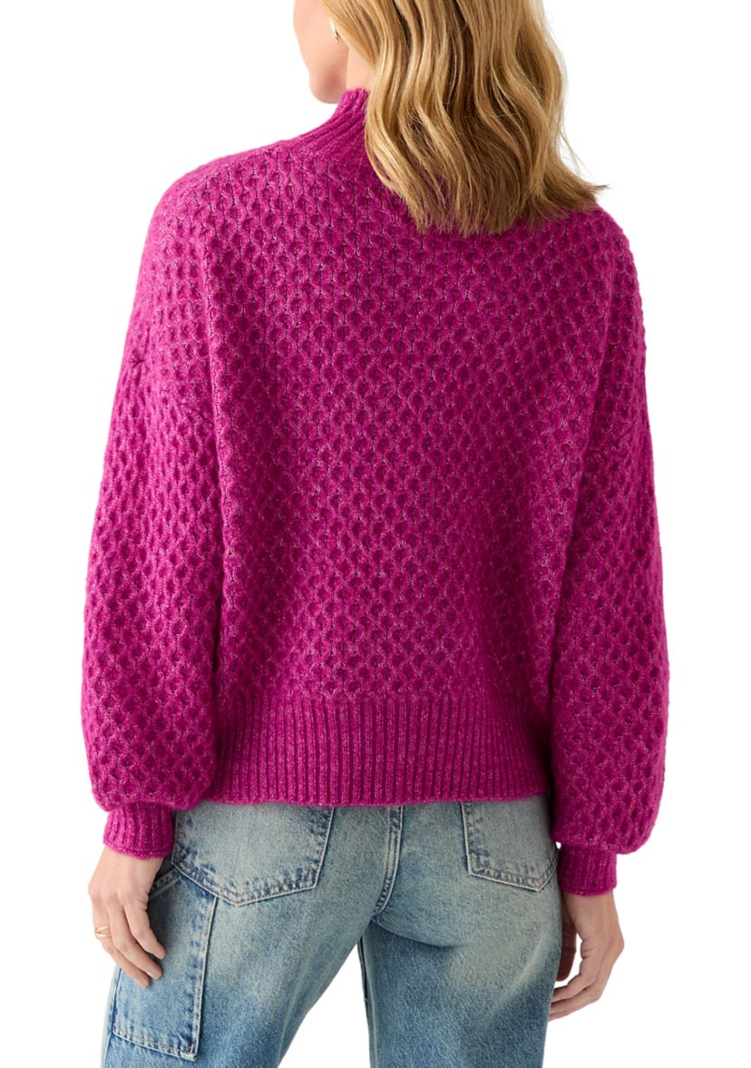 Womens Mini Cable Sweater 