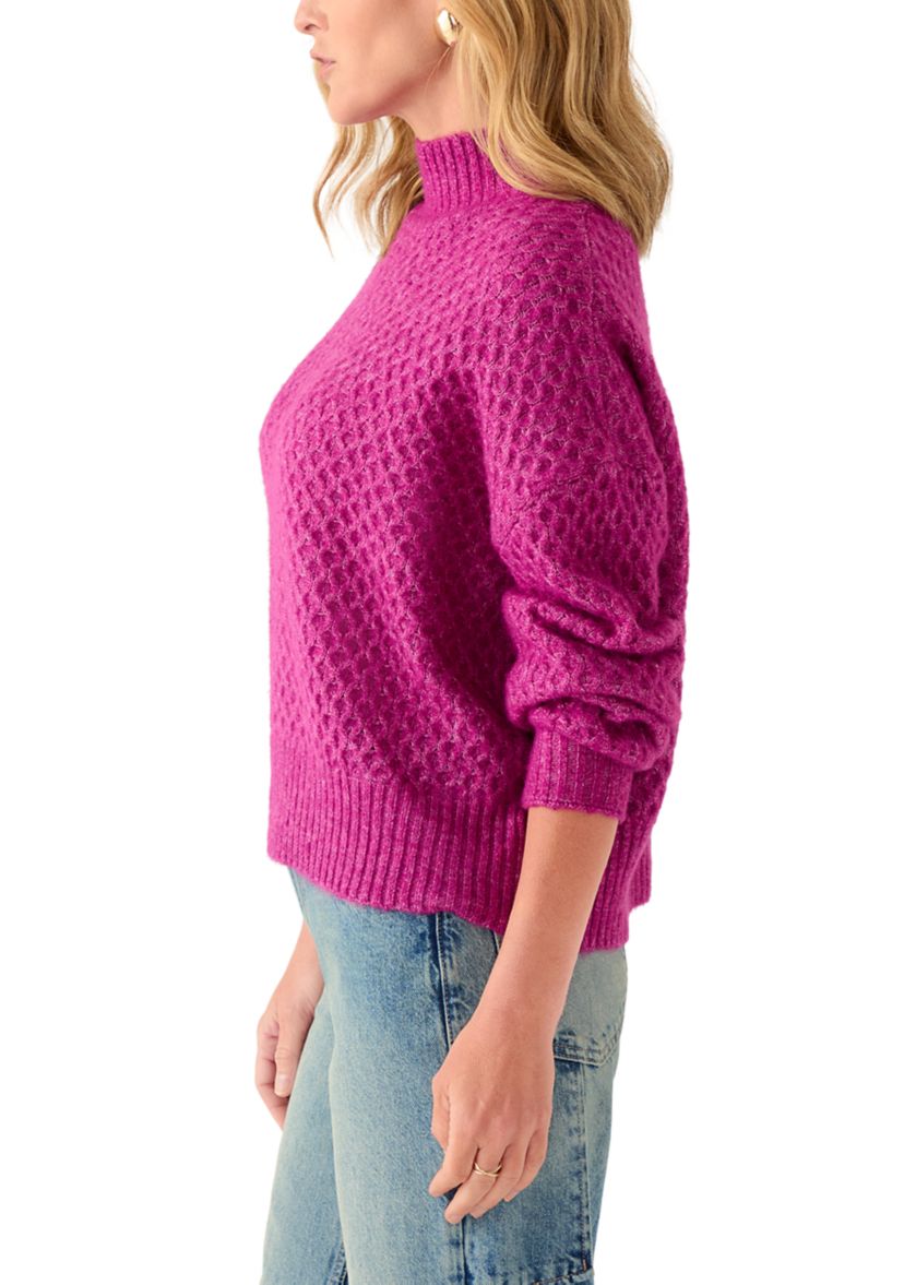 Womens Mini Cable Sweater 