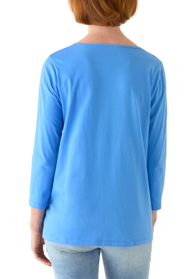Kim Rogers® Women's 3/4 Sleeve Embroidered Yoke Top | Belk