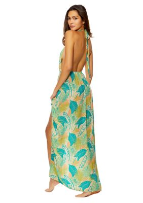 Tahiti V-Neck Halter Swim Cover Up Dress