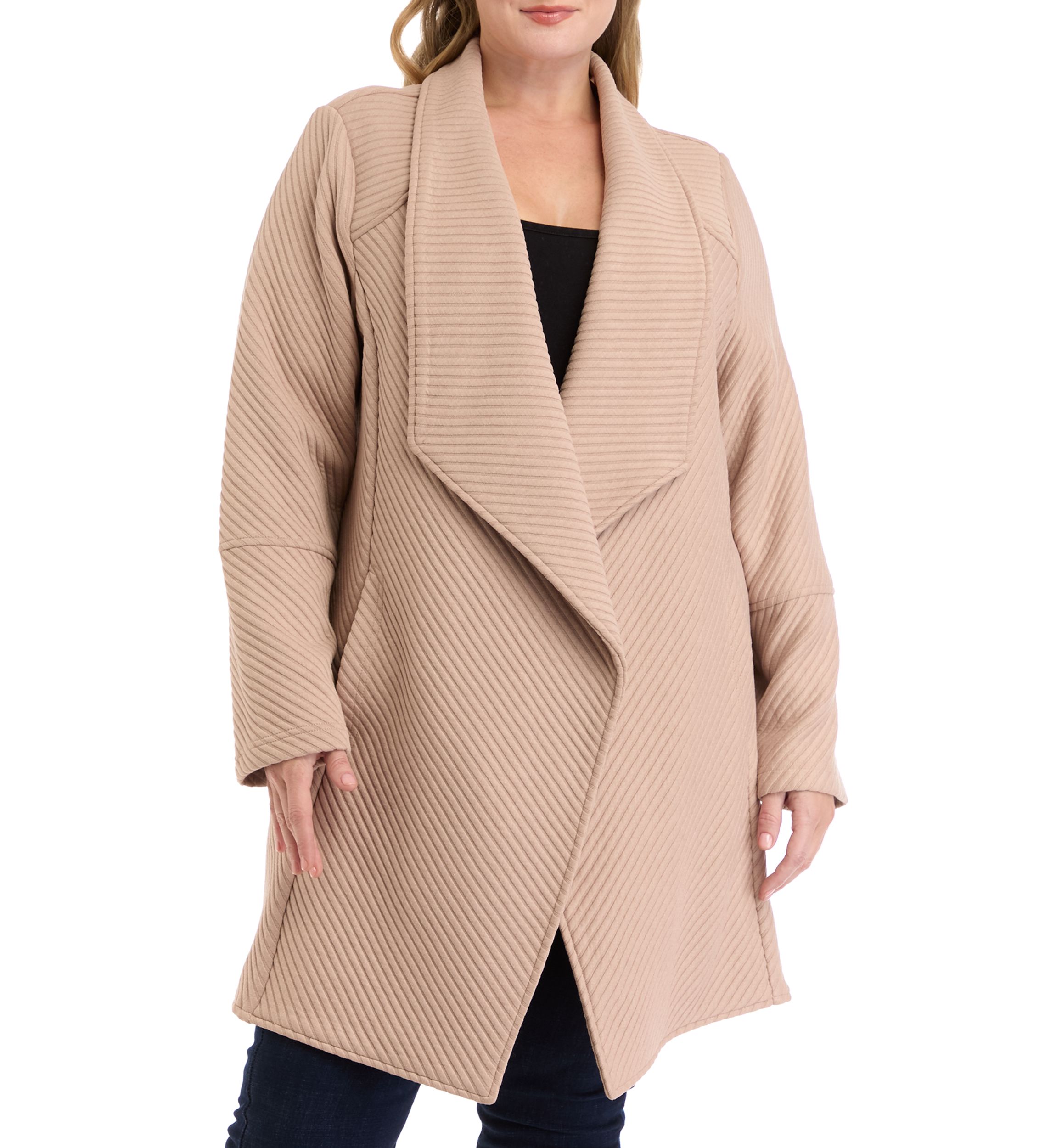 Plus Size Asymmetrical Cardigan