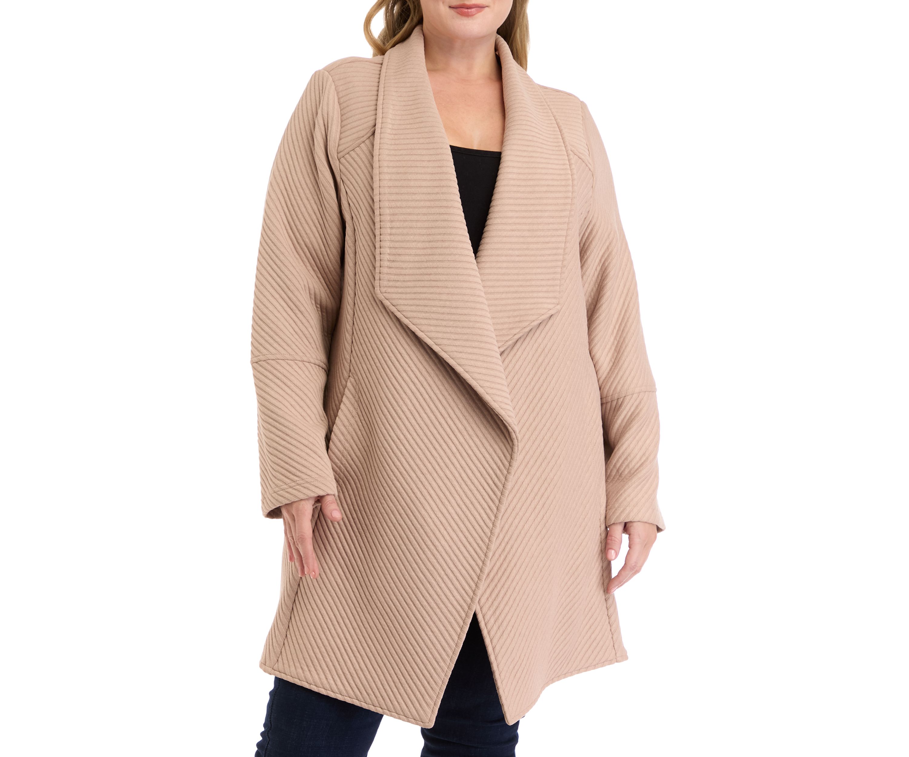 Plus Size Asymmetrical Cardigan