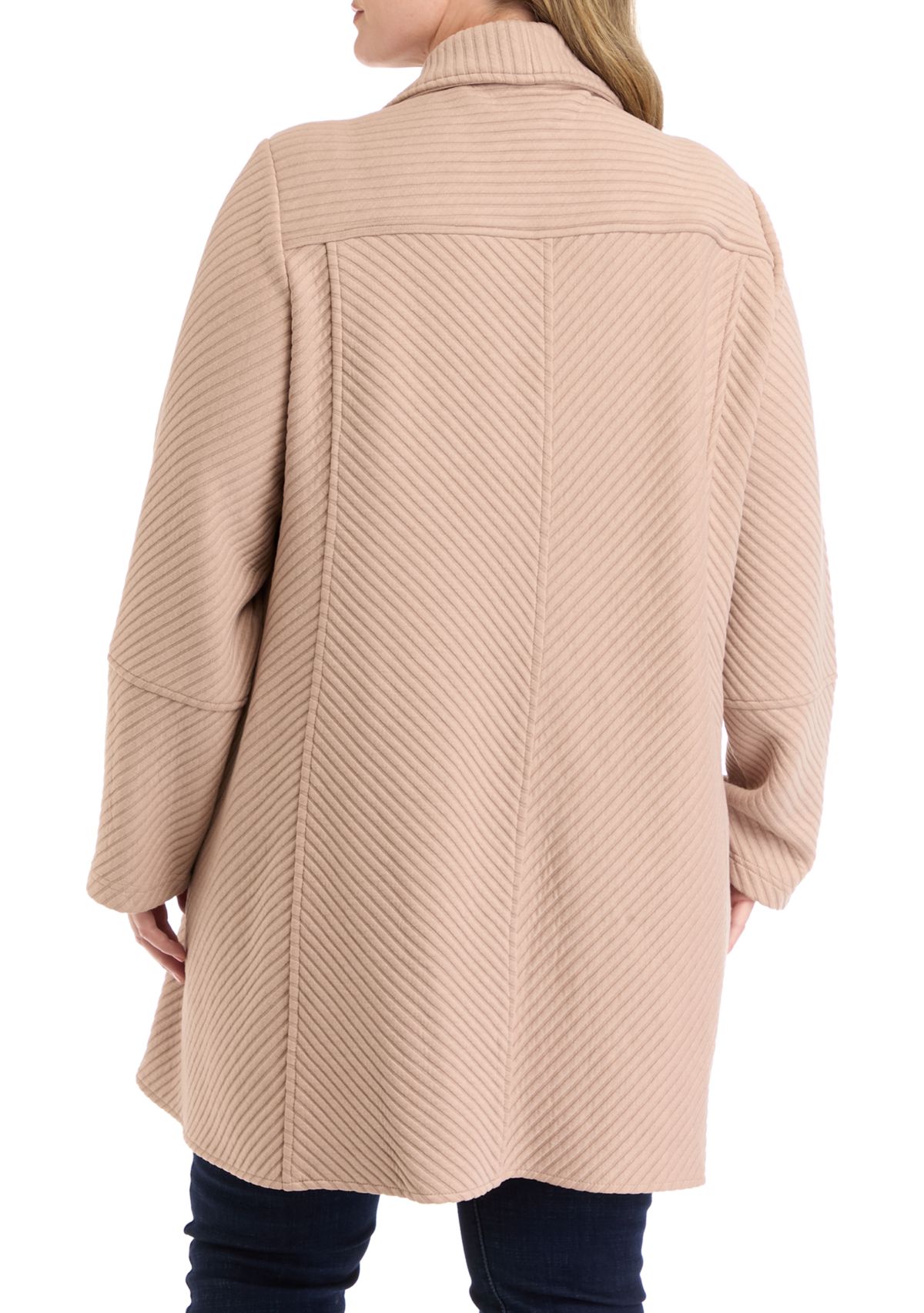 Plus Size Asymmetrical Cardigan