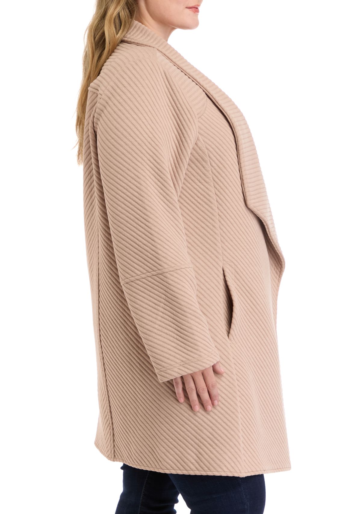 Plus Size Asymmetrical Cardigan