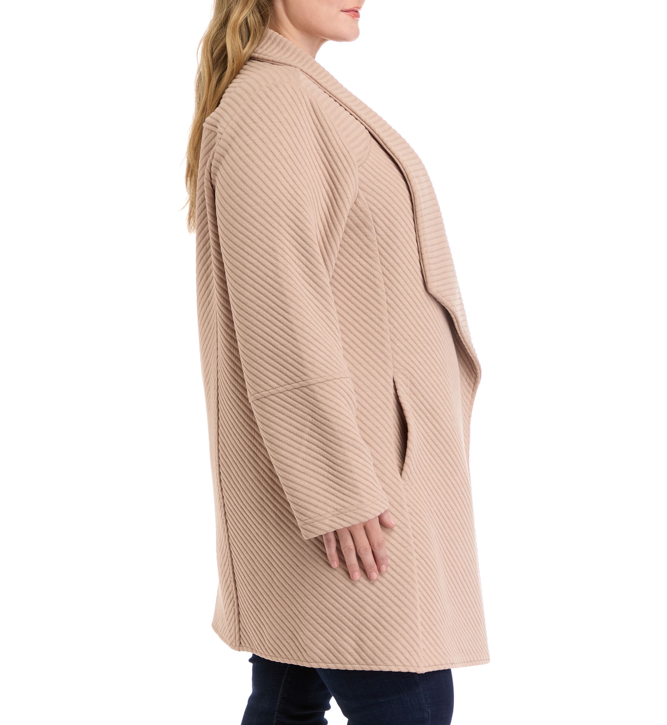 Plus Size Asymmetrical Cardigan