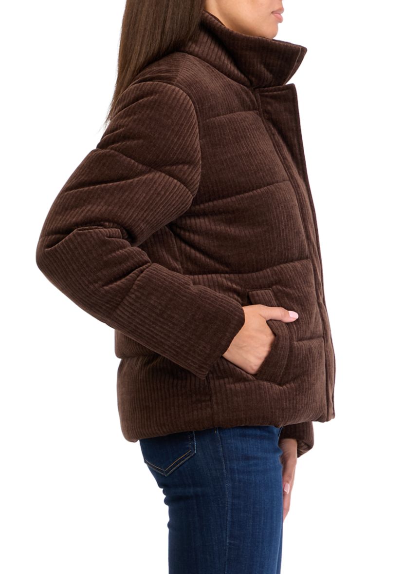Womens Corduroy Puffer