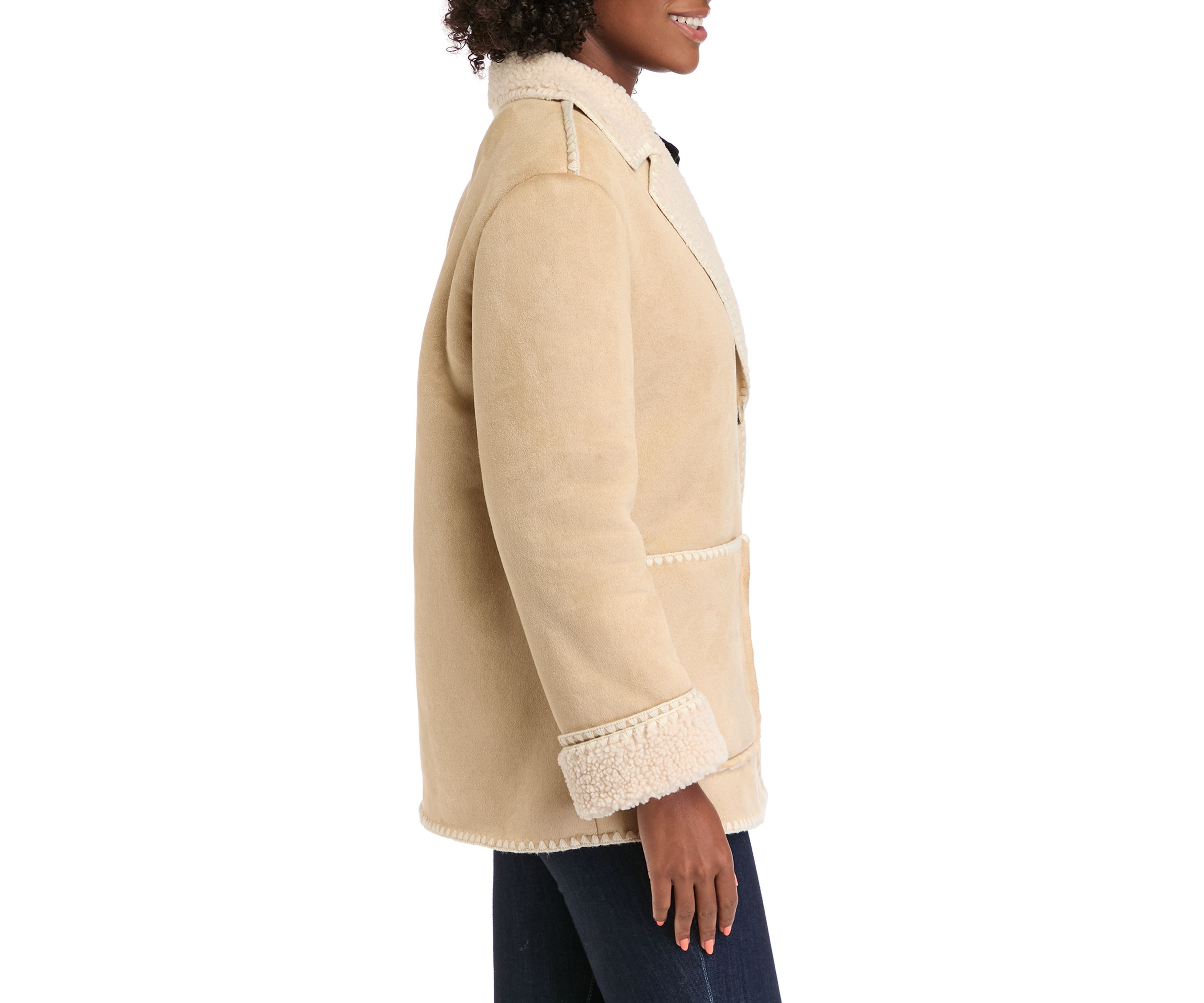 Womens Sherpa Collar Jacket