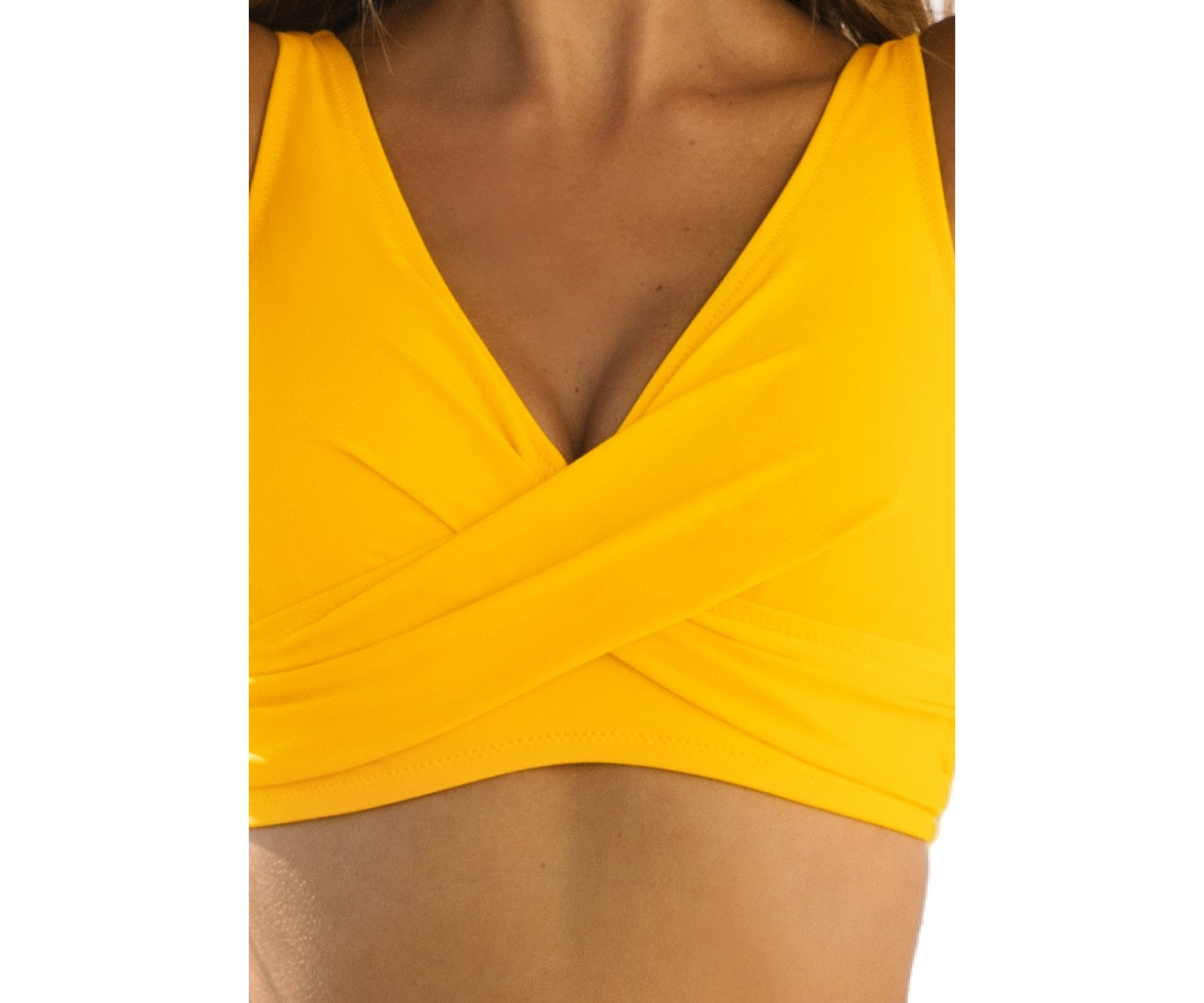 Womens Front Cross Lace Up Two Piece Bathing Suit