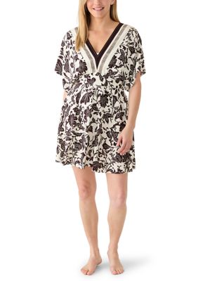 Cupshe Women's Placement Print V-Neck Dress