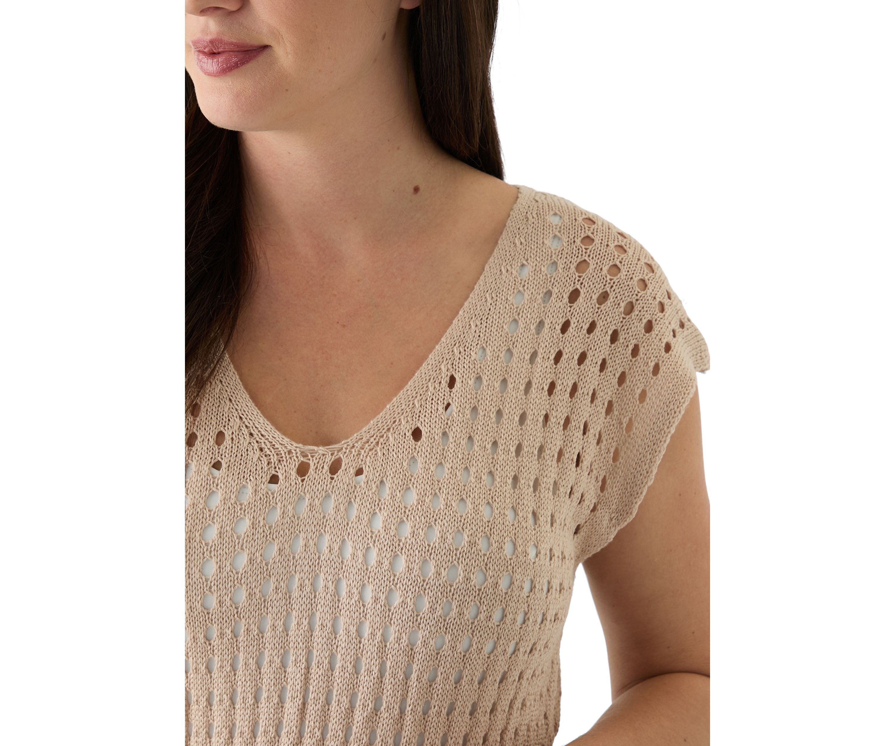 Open Knit Swim Coverup