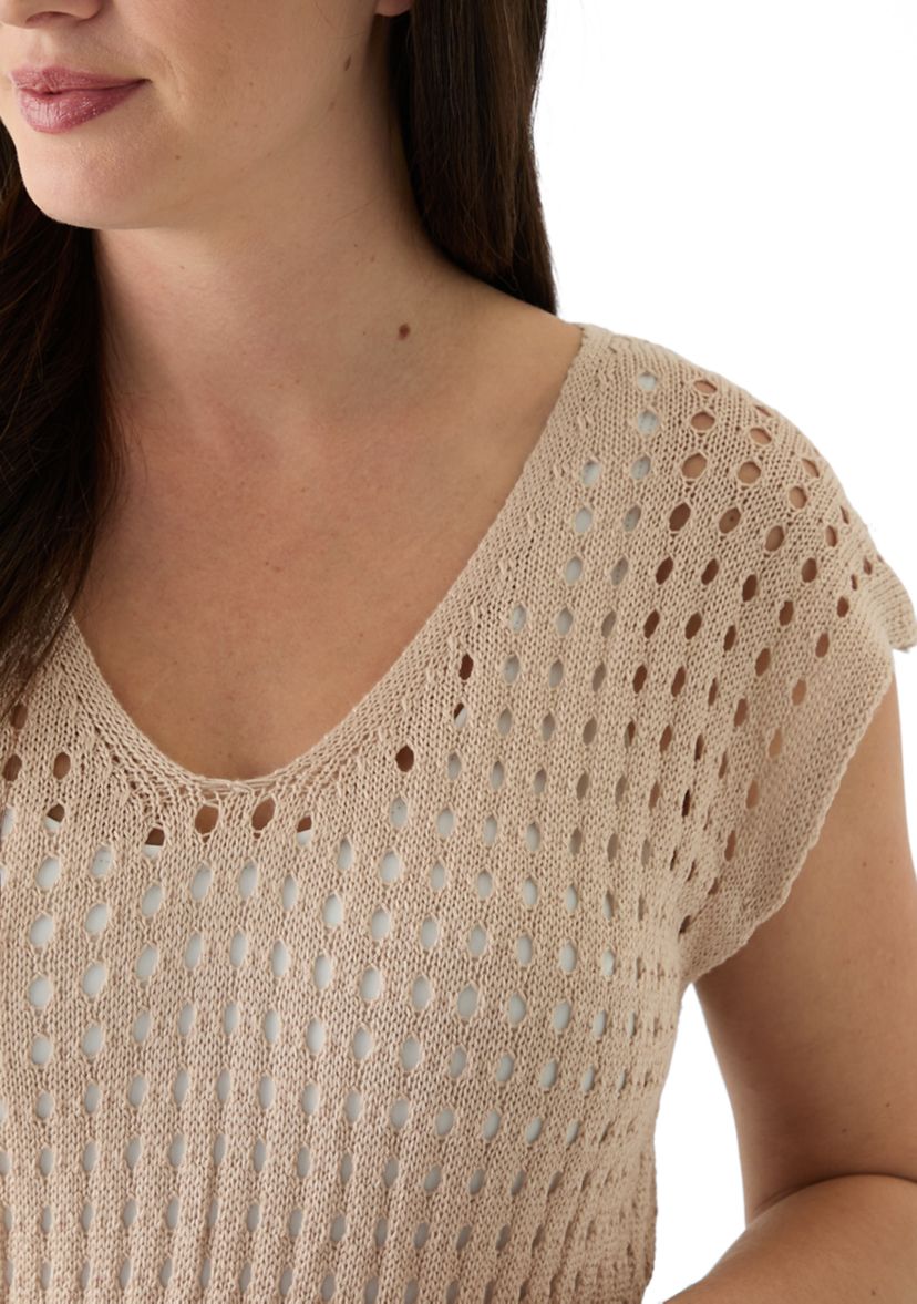 Open Knit Swim Coverup