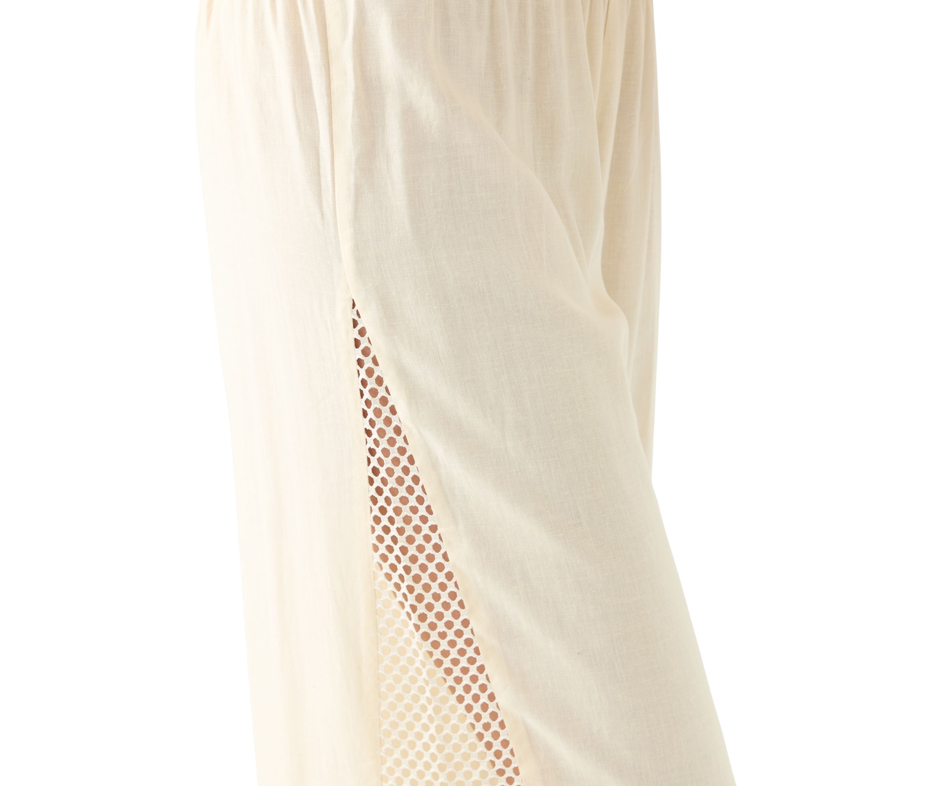 Womens Elastic Waist Wide Leg Pants