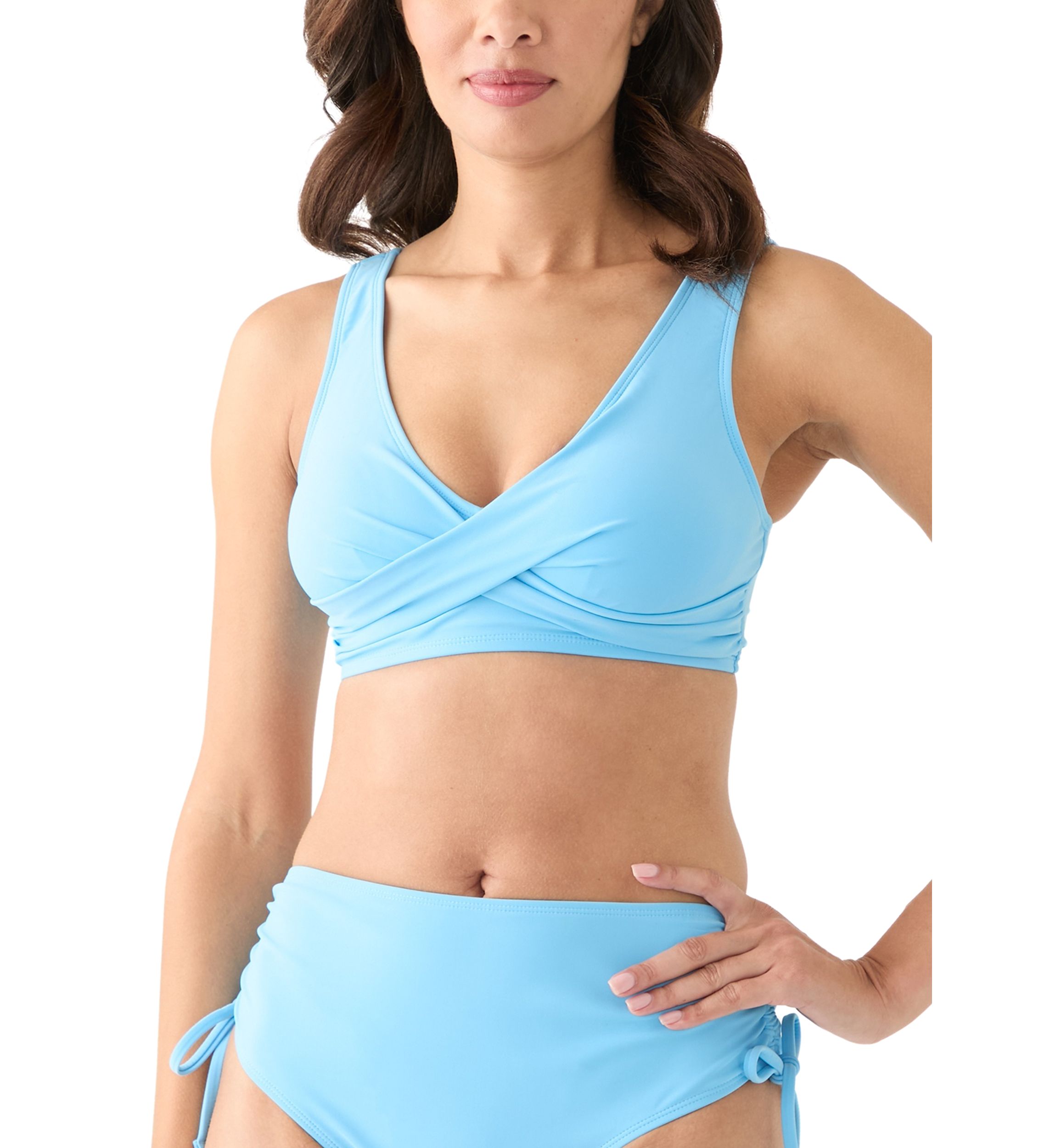 Wrap Front Bikini Swim Top