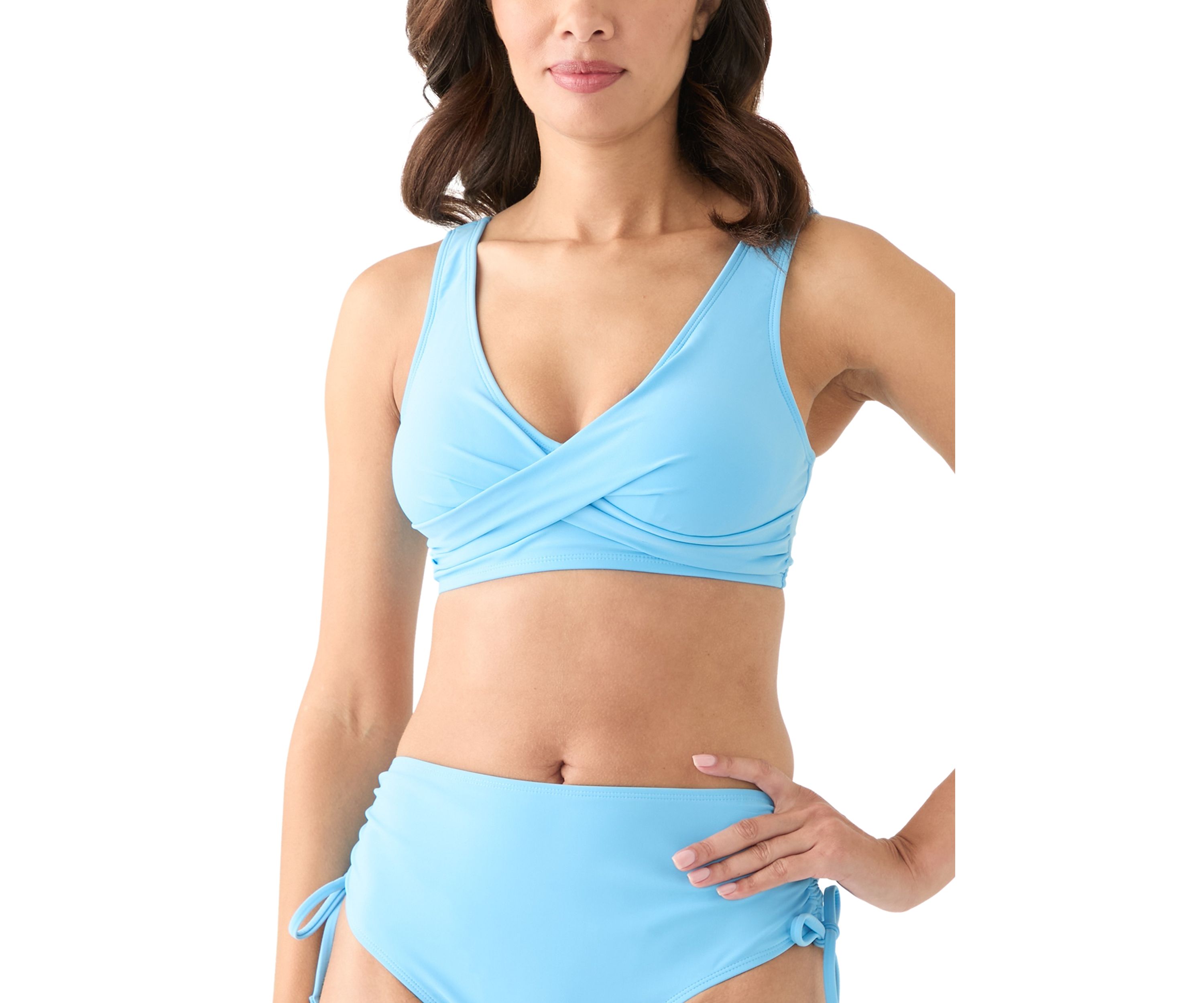 Wrap Front Bikini Swim Top
